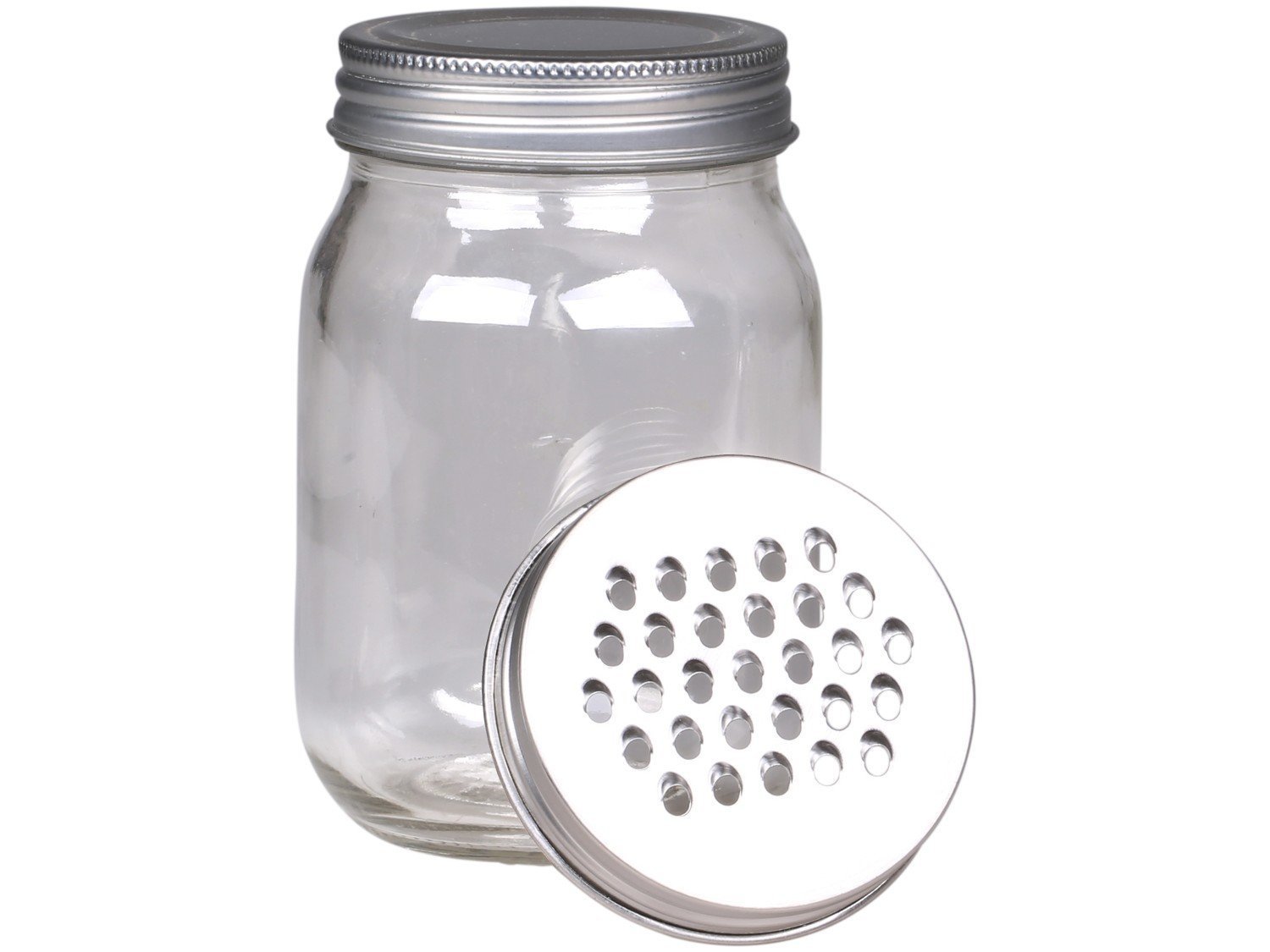 Küchenreibe mit extra Deckel, silber 