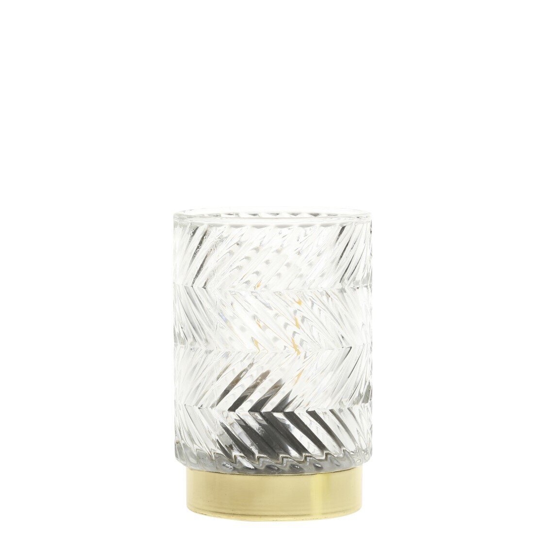Lampe LED mit Muster, durchsichtig/klar 