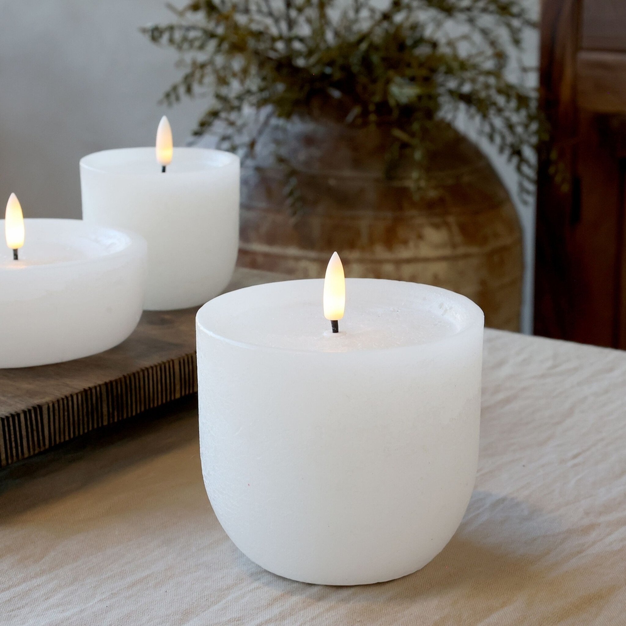 Chic Antique LED-Stumpenkerze Cenon rustikal