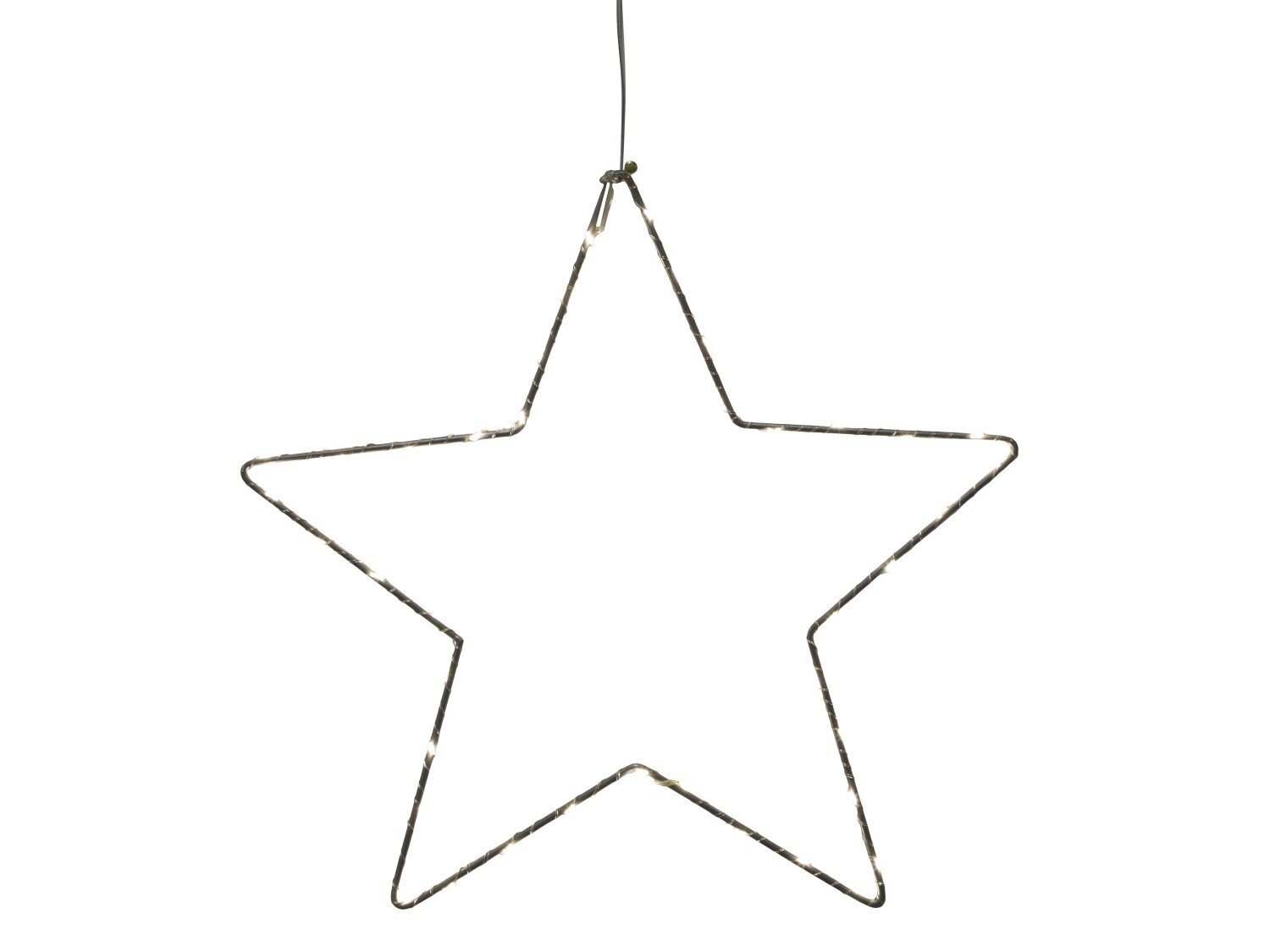 LED Weihnachtsstern drinnen & draußen, silber Ø 57 cm silber