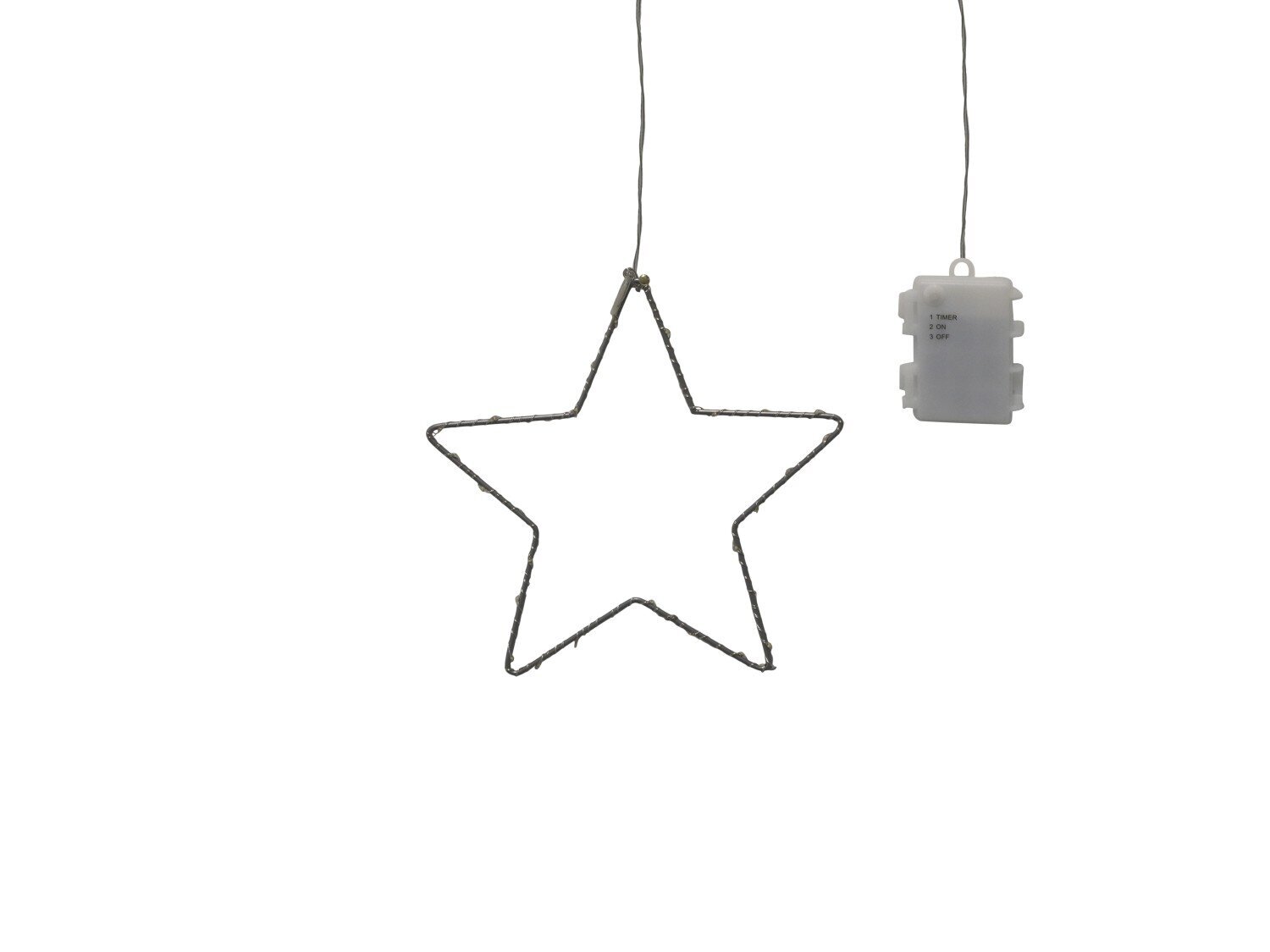 LED Weihnachtsstern drinnen & draußen, silber Ø 22 cm silber