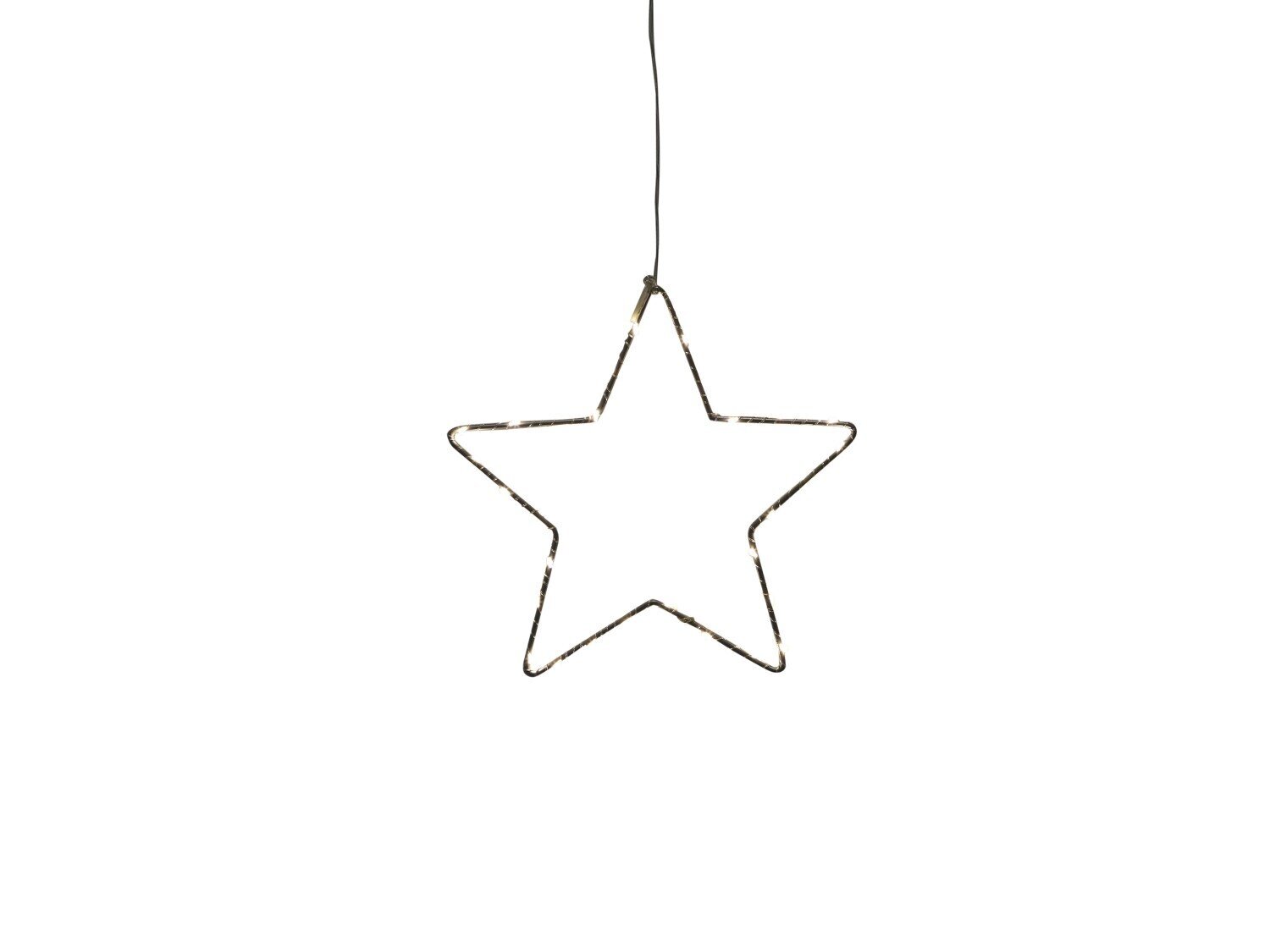 LED Weihnachtsstern drinnen & draußen, silber Ø 22 cm silber