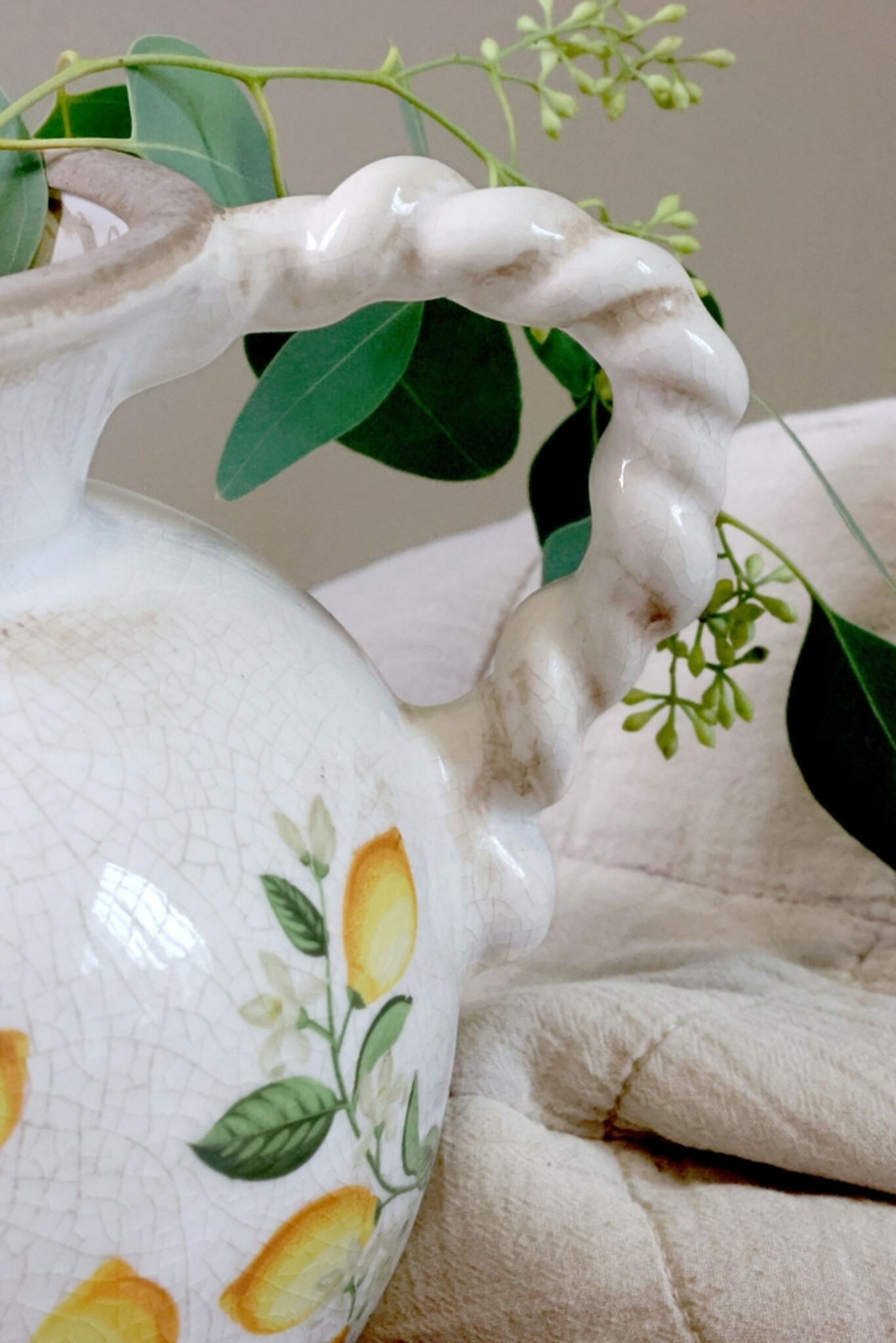 Chic Antique Limone Blossom Kanne, creme 