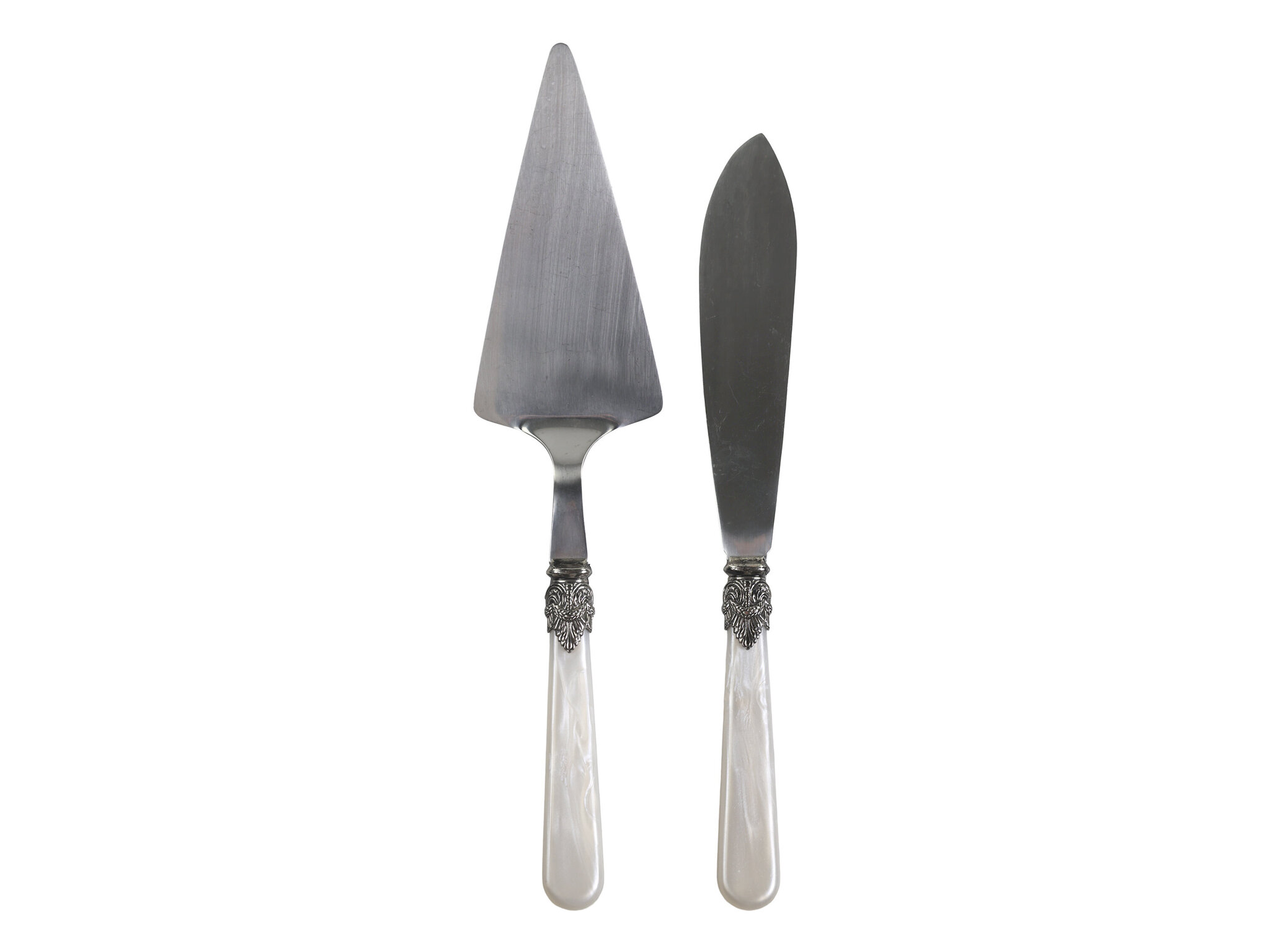 Linas Tortenheber & Kuchenmesser 2er-Set, antik perlmutt 
