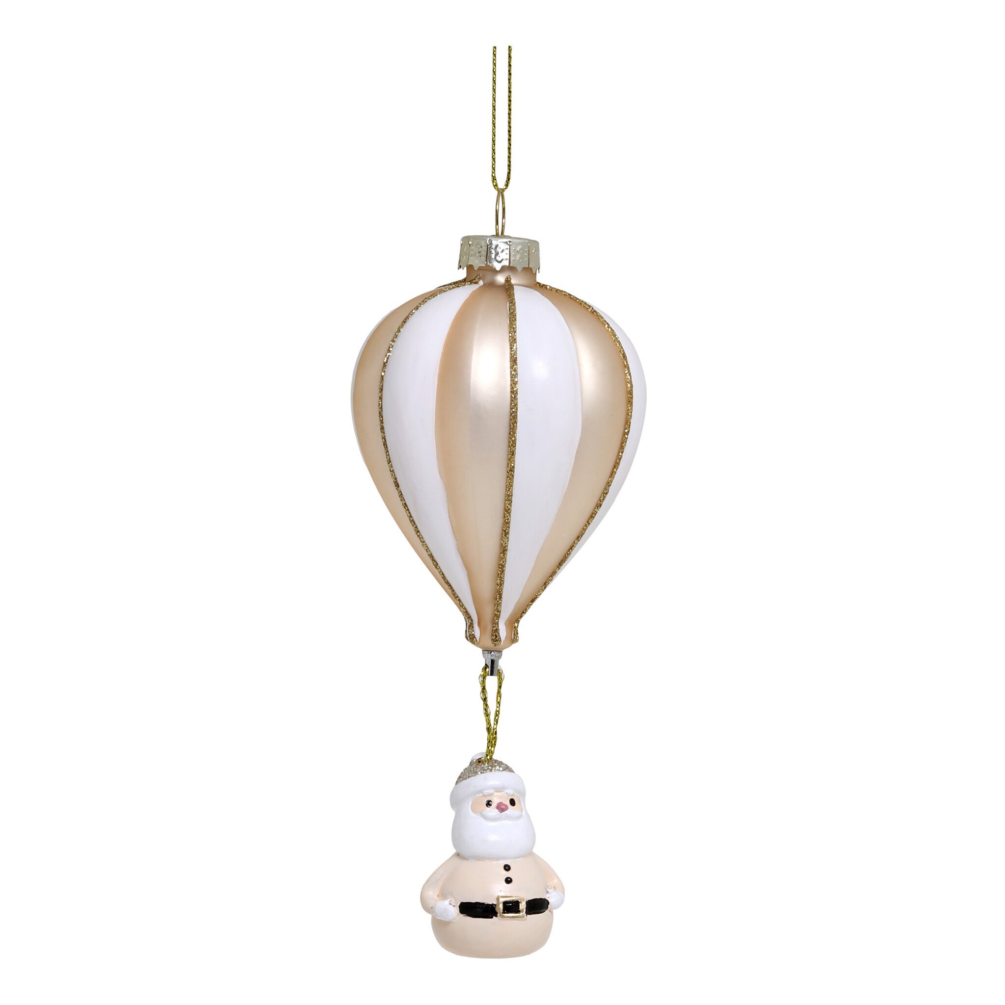 Chic Antique Weihnachtsmann im Heißluftballon Anhänger