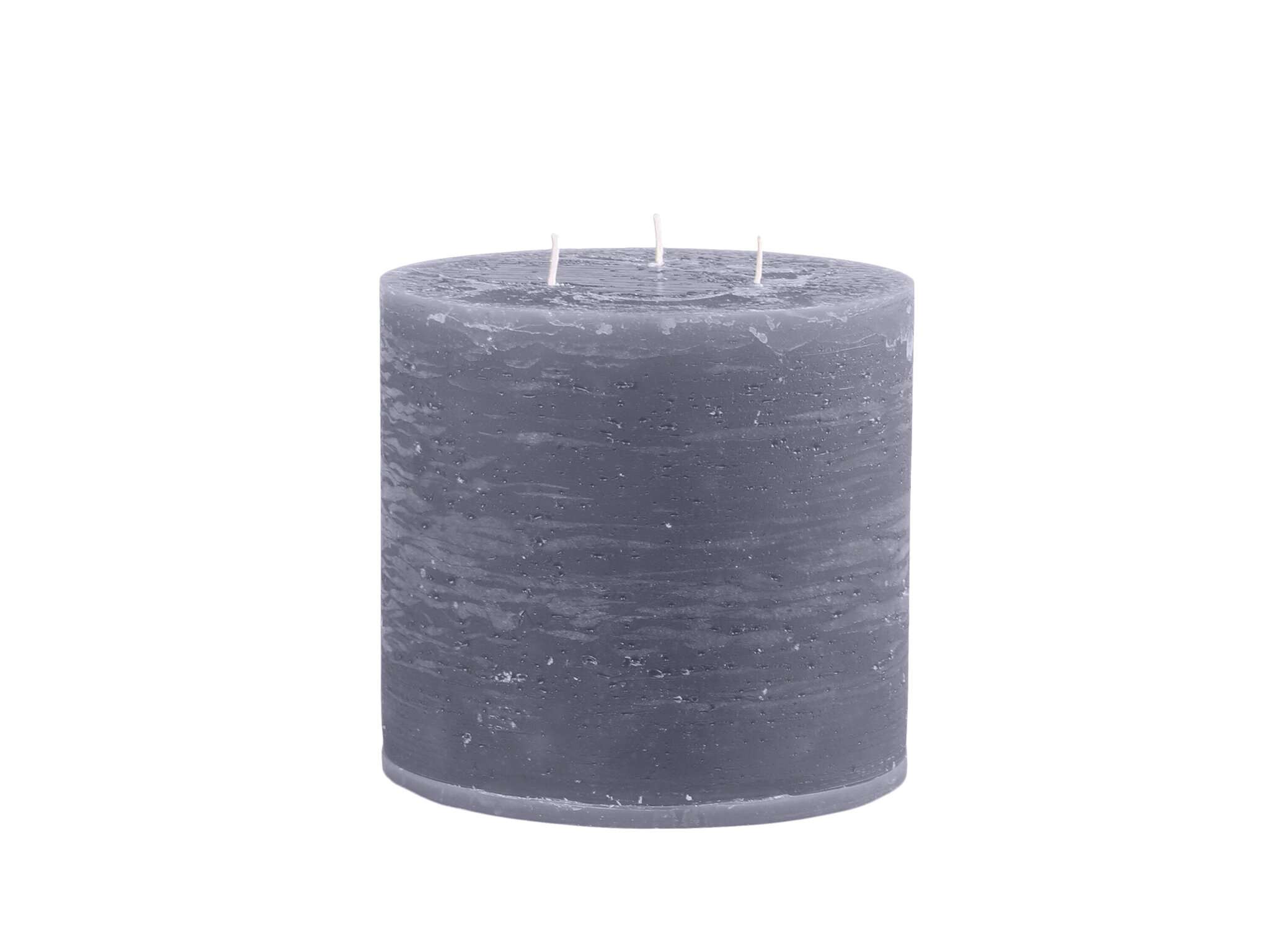 Macon 3-Docht-Stumpenkerze, stone H15/Ø15 cm