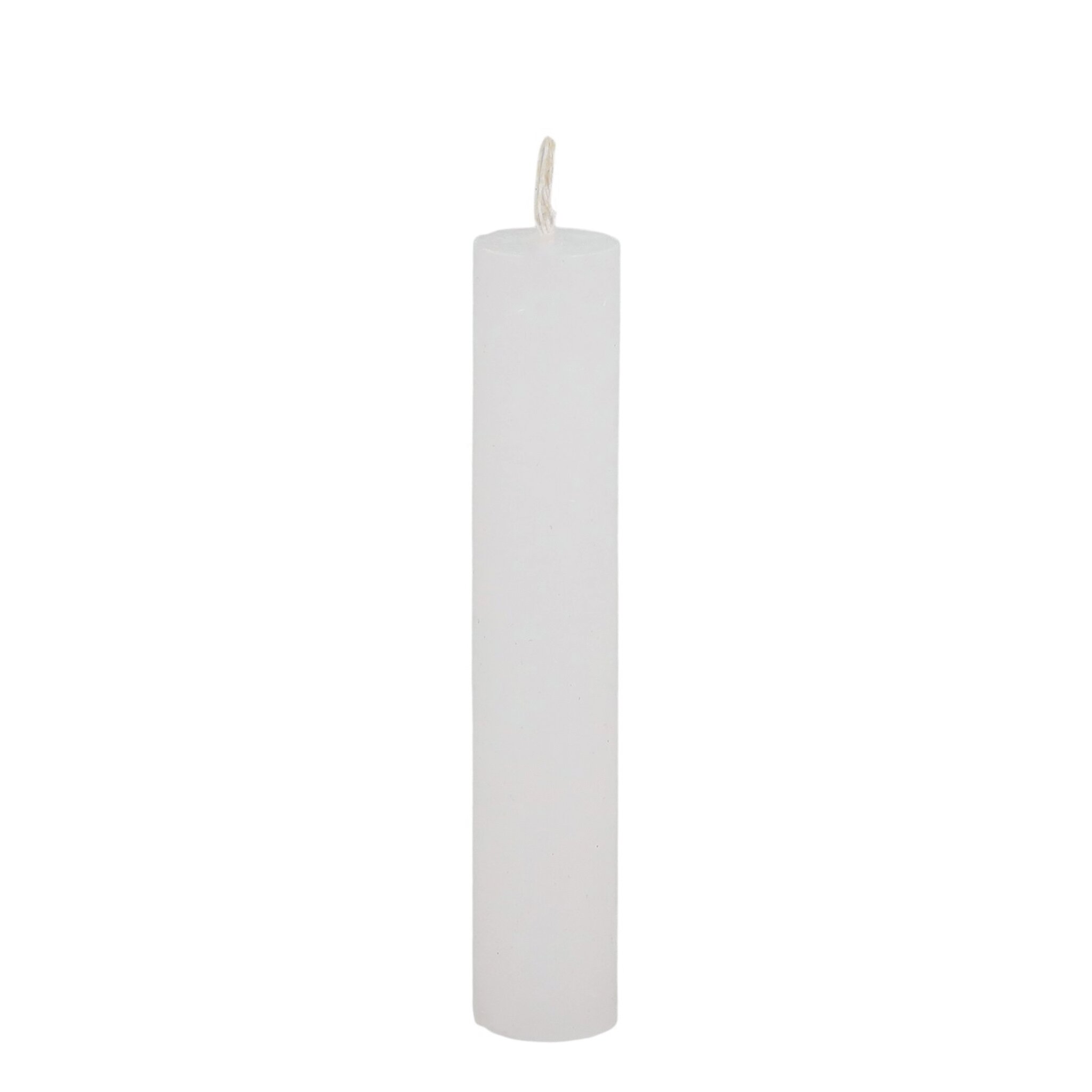 Chic Antique Macon Mini rustikale Stabkerze 11 cm | Ø 2,2 cm, weiss 