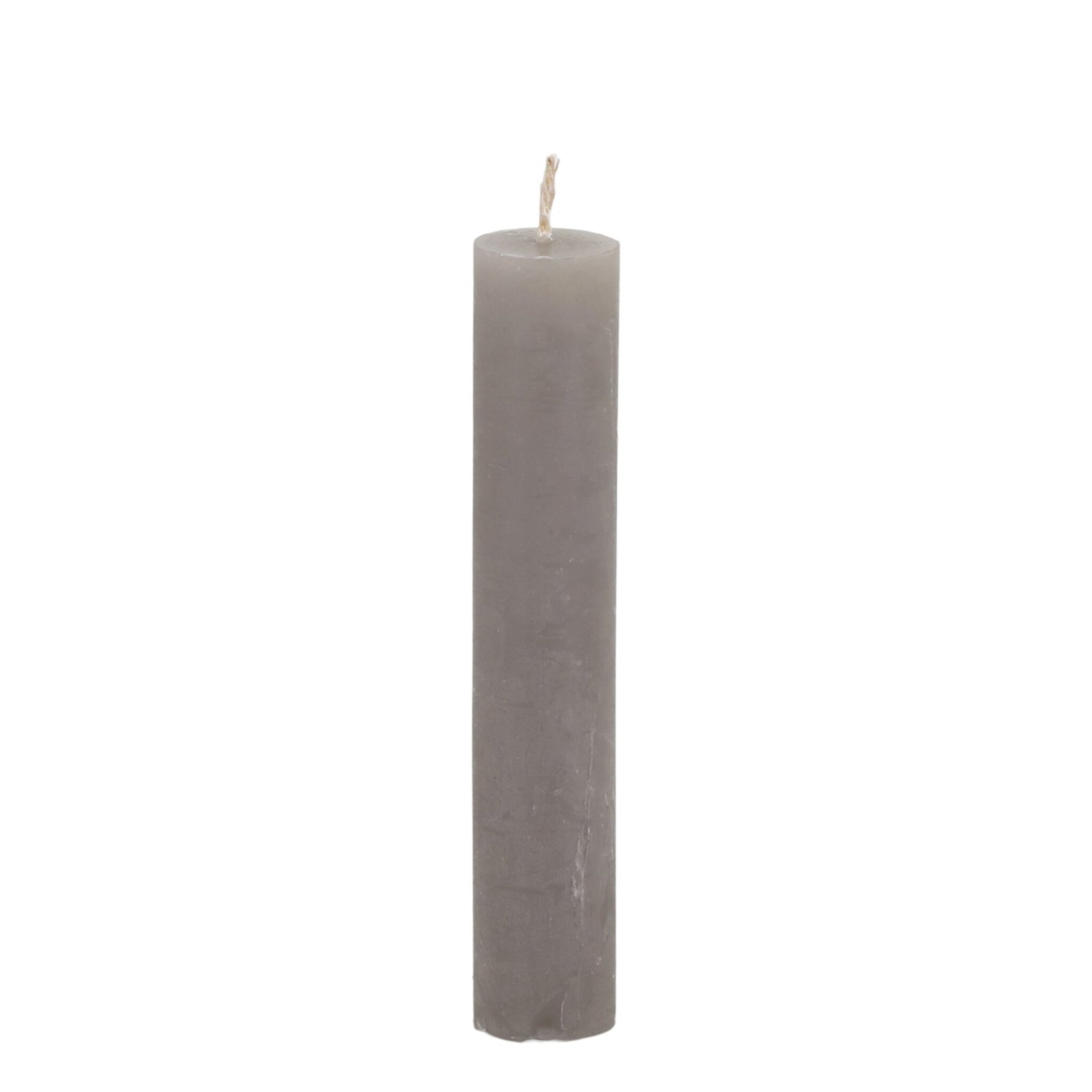 Chic Antique Macon Mini rustikale Stabkerze 11 cm | Ø 2,2 cm, grau 