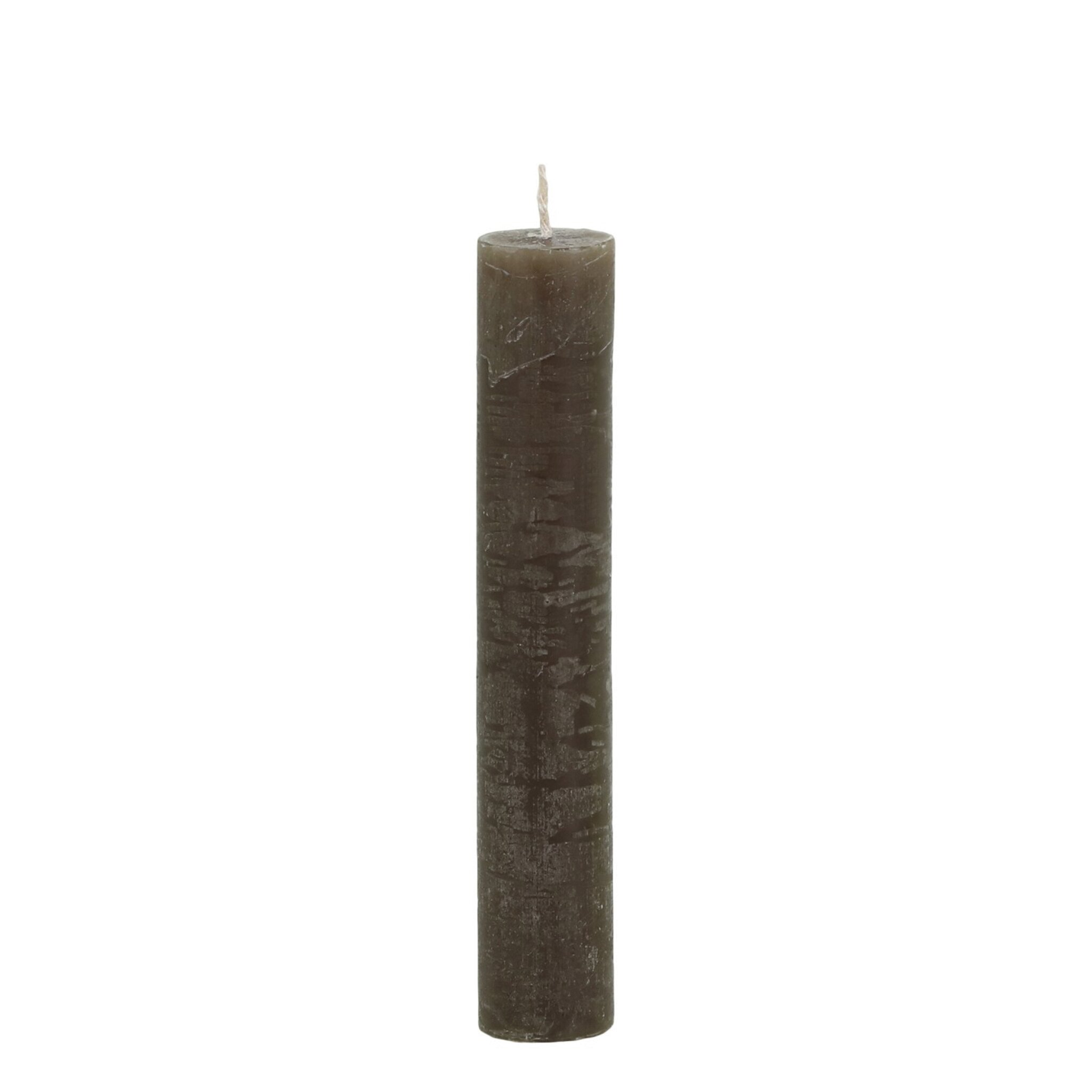 Chic Antique Macon Mini rustikale Stabkerze 11 cm | Ø 2,2 cm, coffee 