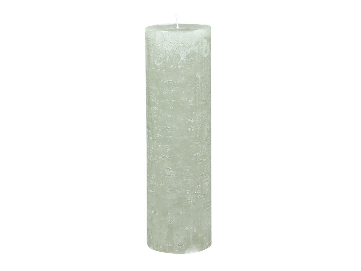 Macon rustikale Stumpenkerze, verte H35/D10 cm