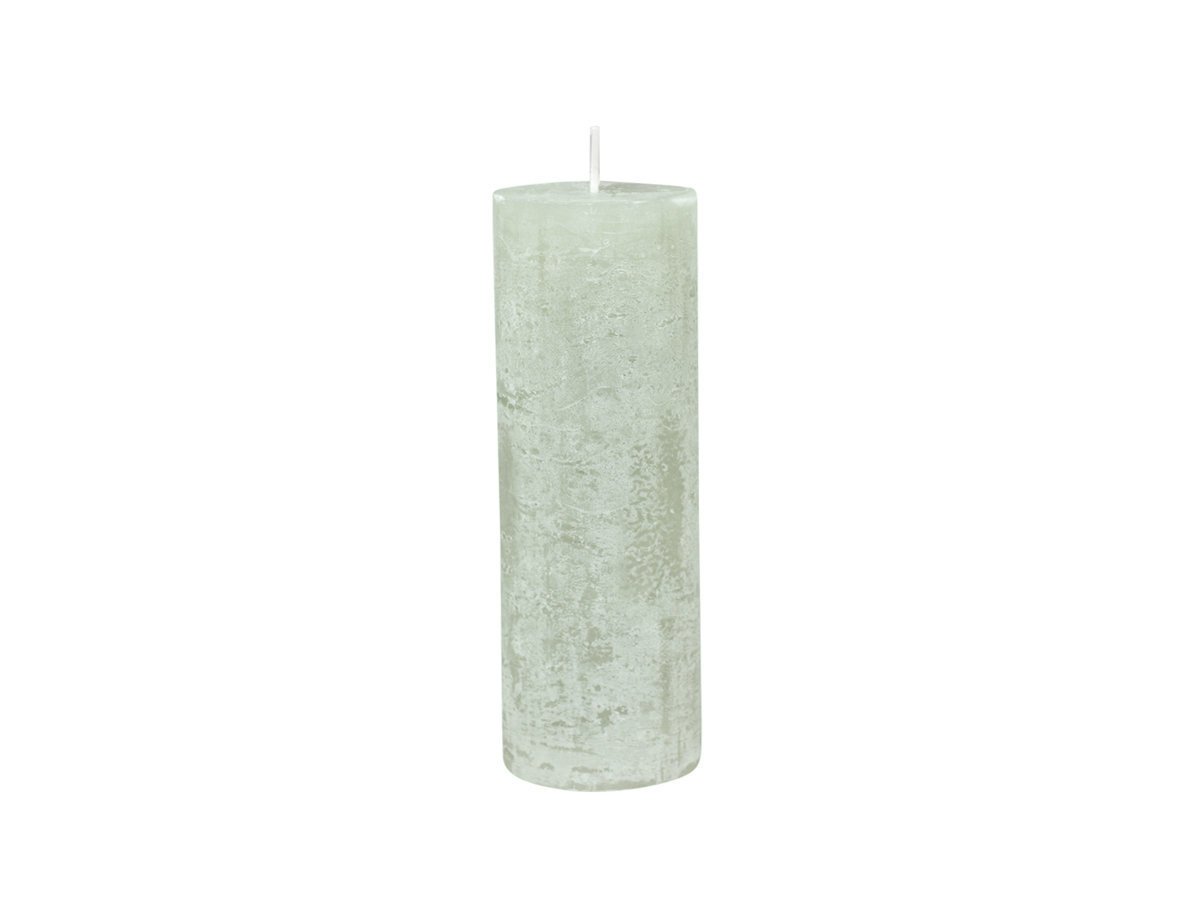 Macon rustikale Stumpenkerze, verte H20/D7 cm