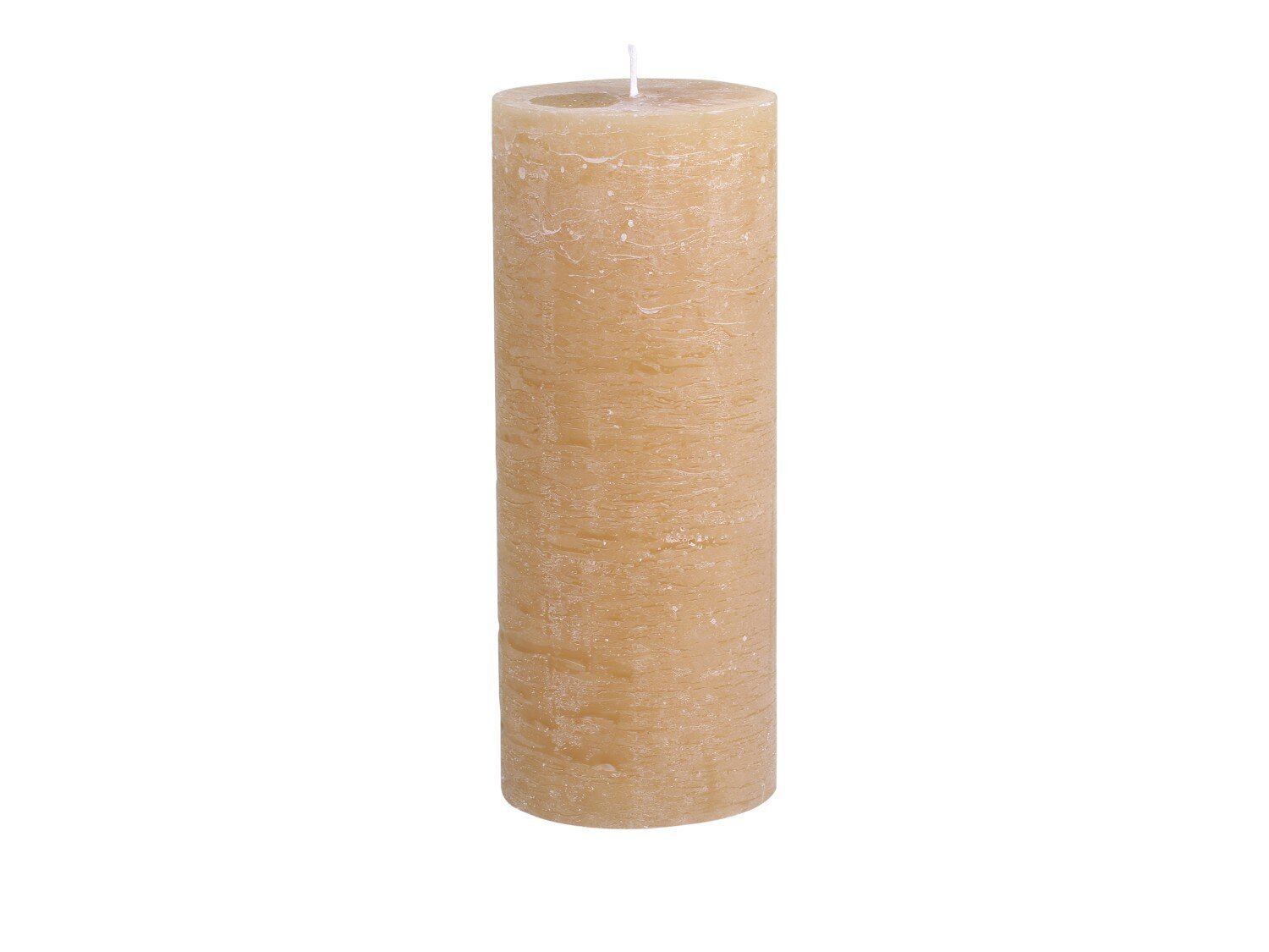 Macon rustikale Stumpenkerze, honig H25/D10 cm