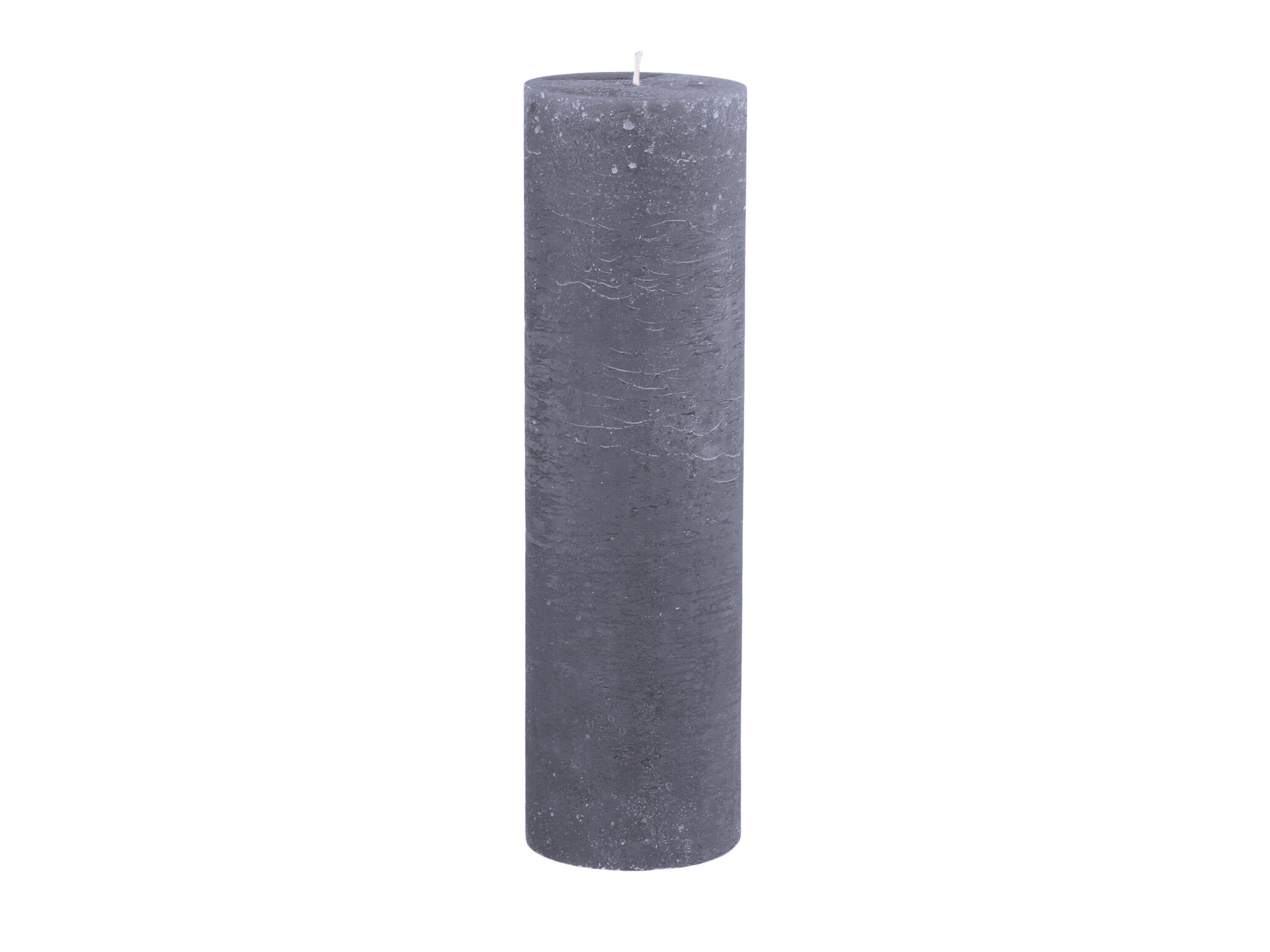 Macon rustikale Stumpenkerze, stone H35/D10 cm