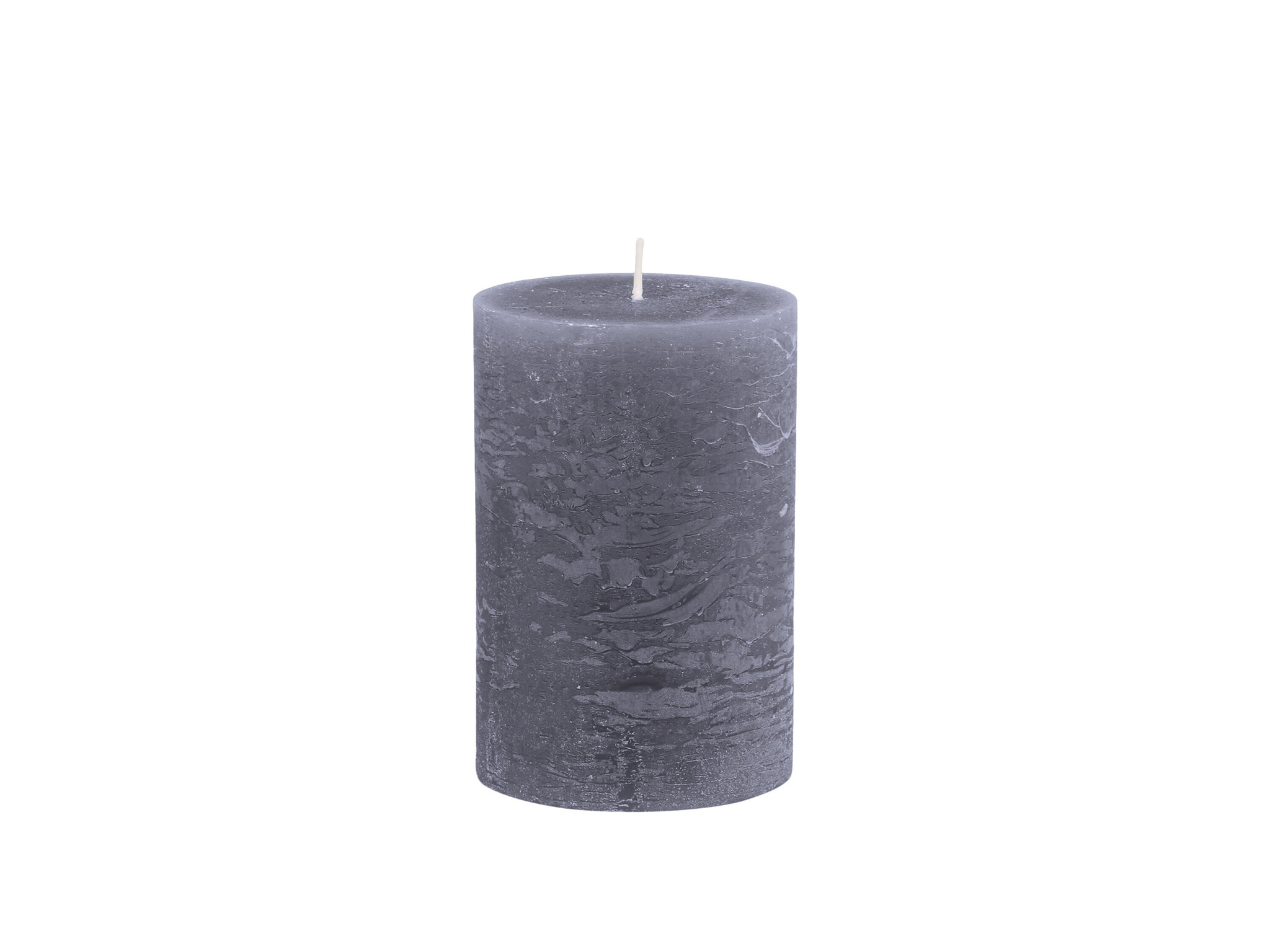 Macon rustikale Stumpenkerze, stone H15/D10 cm