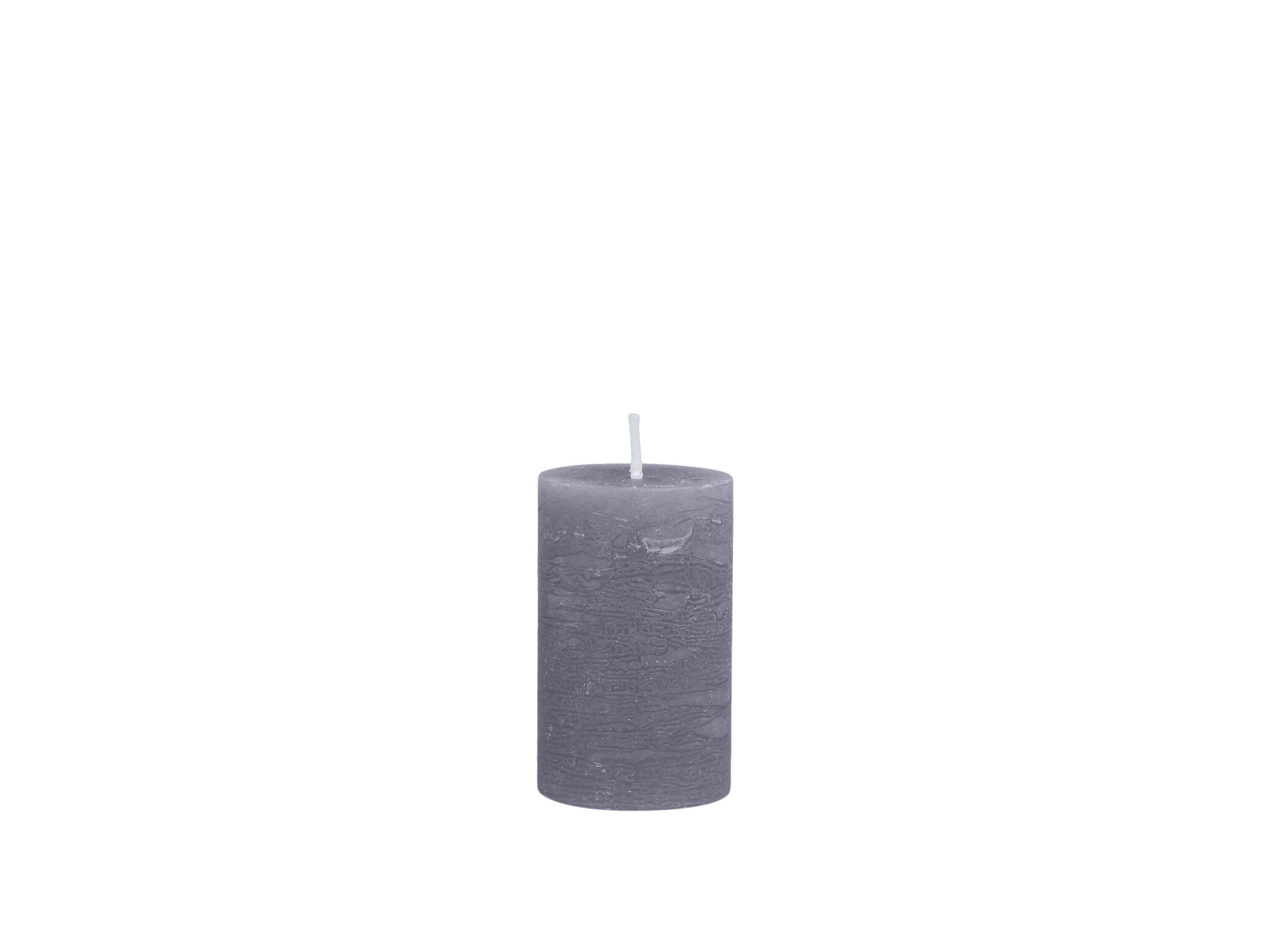 Macon rustikale Stumpenkerze, stone Höhe 8 / Ø 5 cm