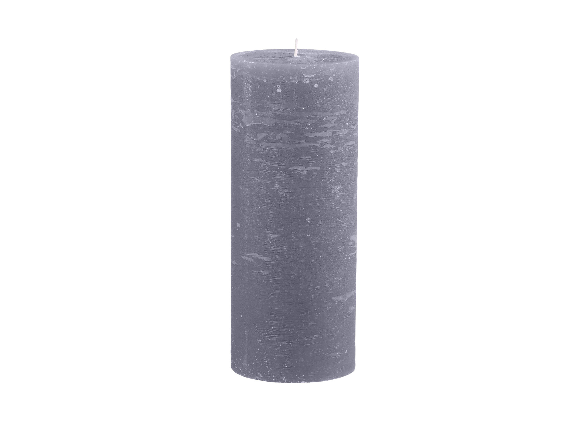 Macon rustikale Stumpenkerze, stone H25/D10 cm