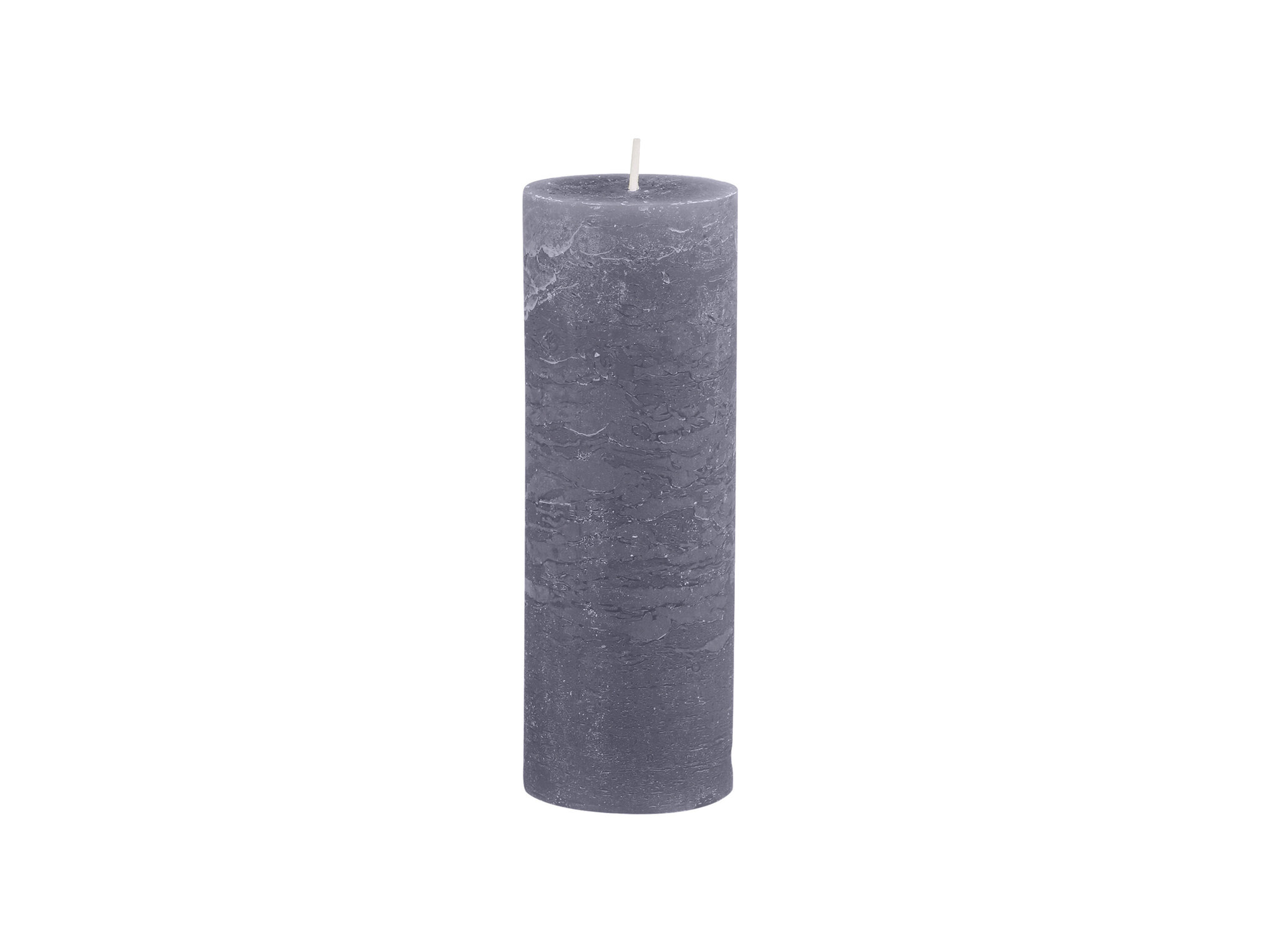 Macon rustikale Stumpenkerze, stone H20/D7 cm