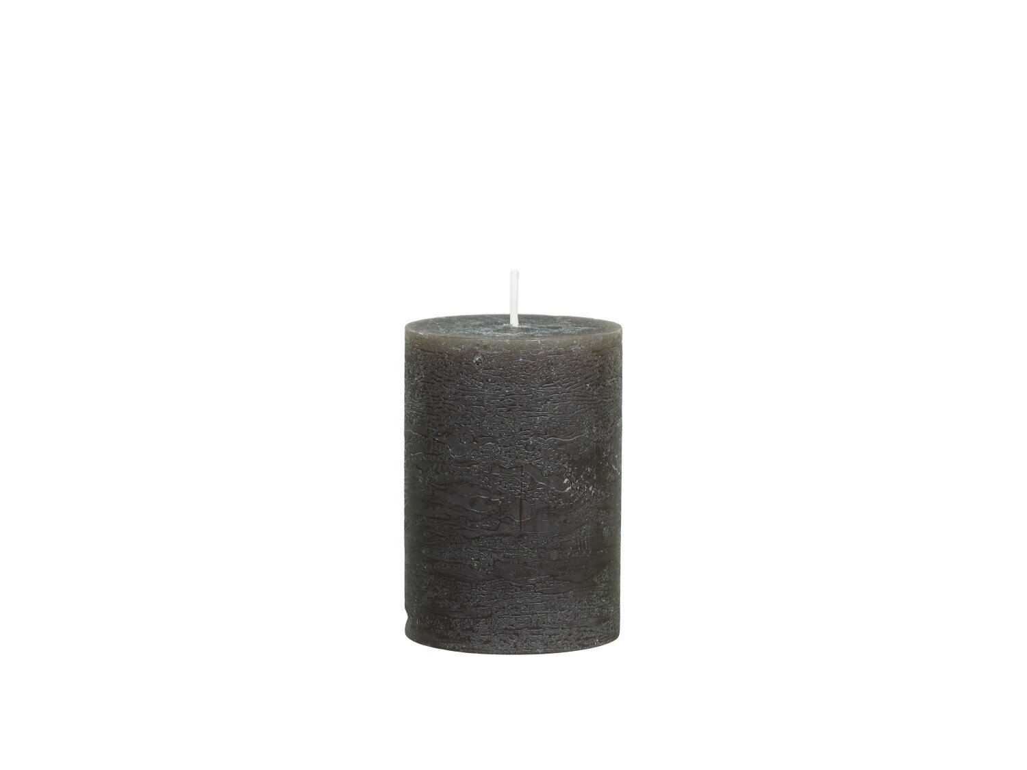 Macon rustikale Stumpenkerze, coffee H10/D7 cm