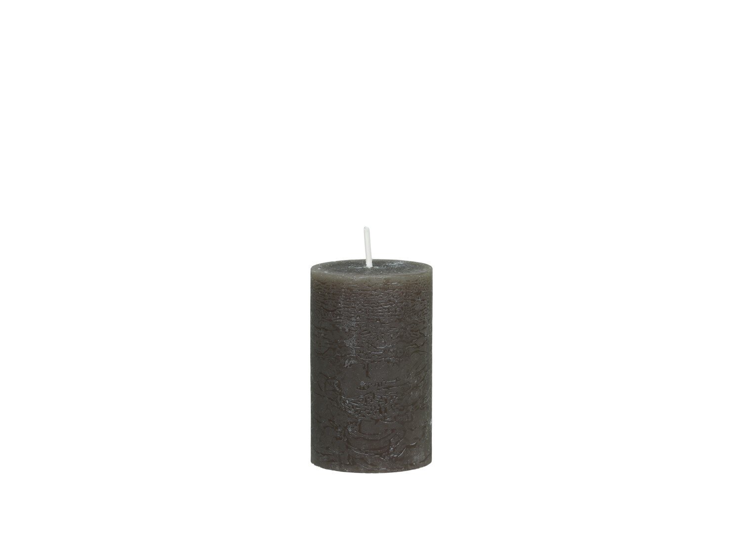 Macon rustikale Stumpenkerze, coffee Höhe 8 / Ø 5 cm