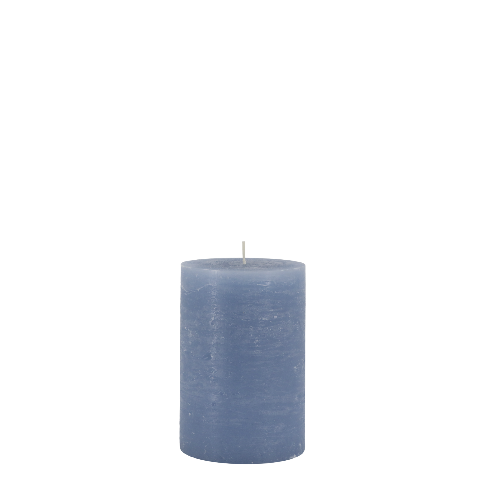 Macon rustikale Stumpenkerze, sky blue H15/D10 cm