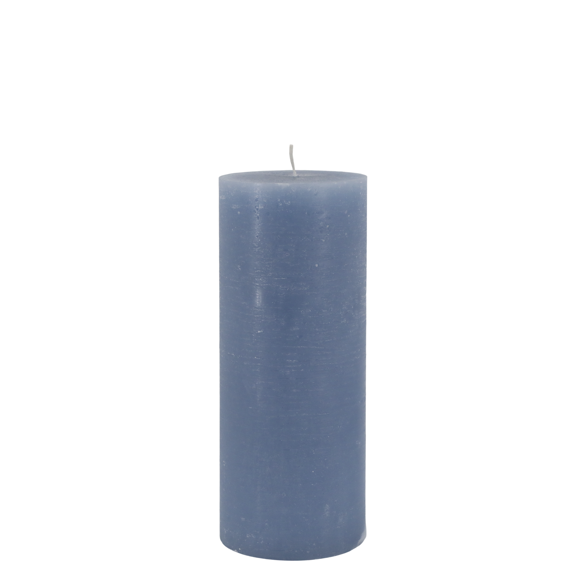 Macon rustikale Stumpenkerze, sky blue H25/D10 cm