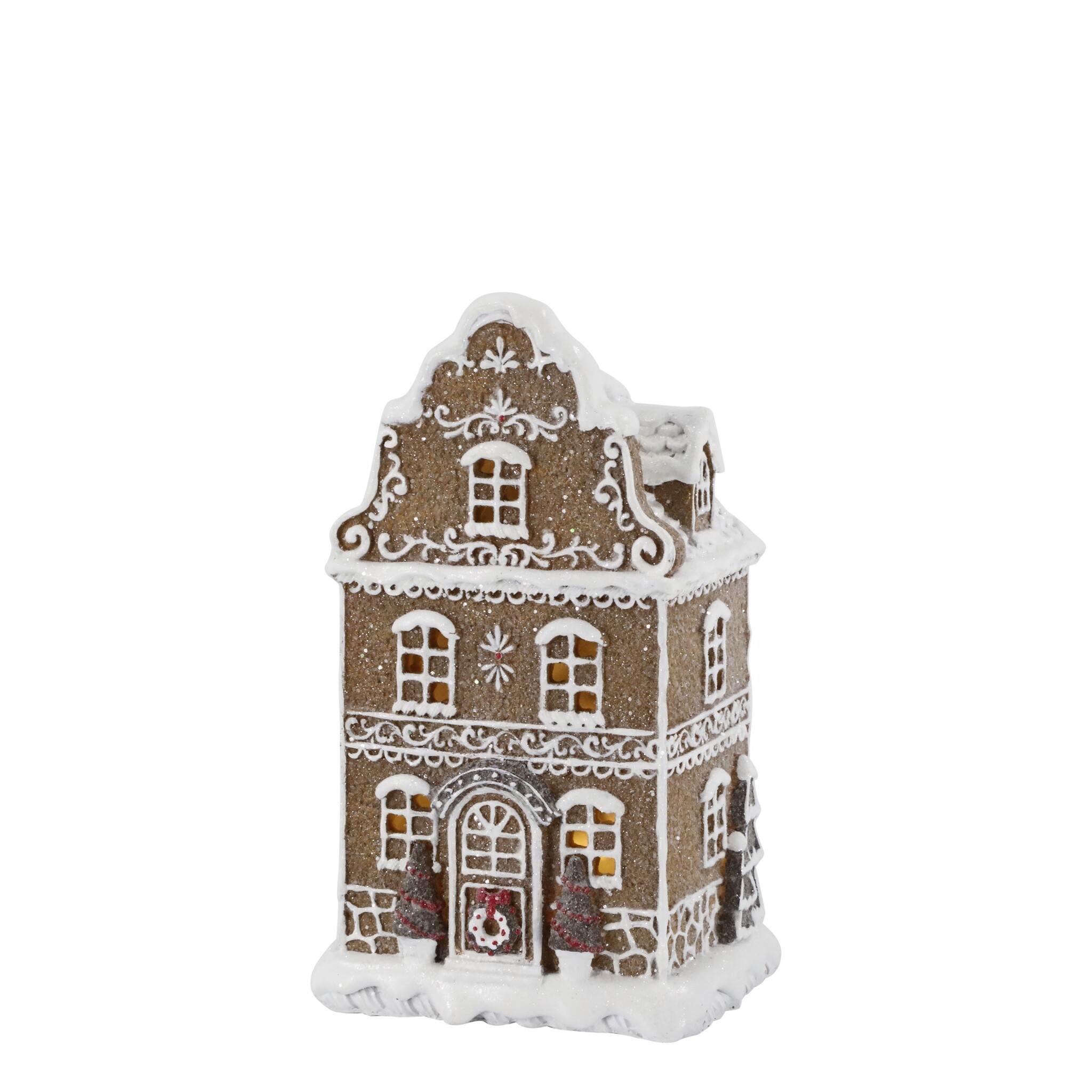 Noël Lebkuchenhaus Lichthaus mit LED, braun 
