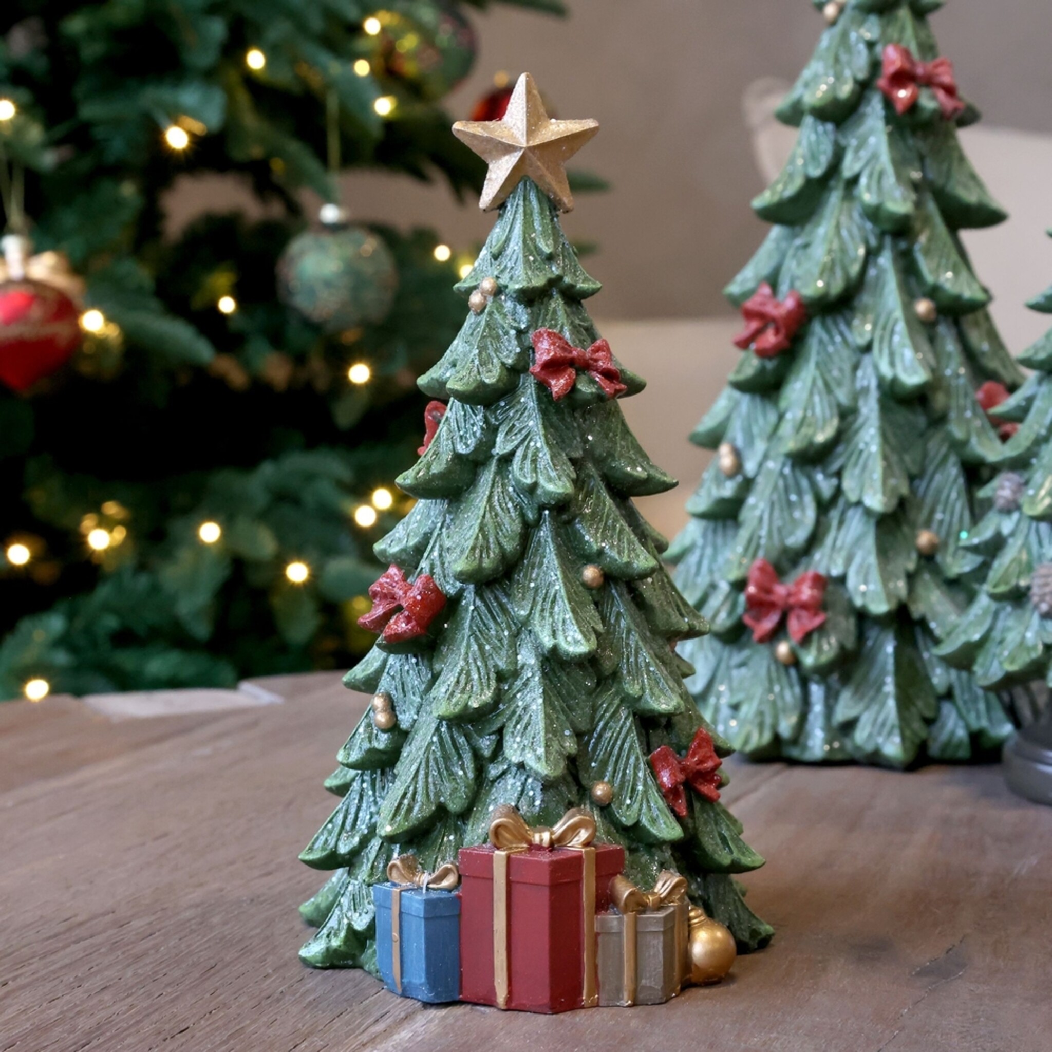 Weihnachtsbaum Aufsteller Noël mit Geschenken, grün 