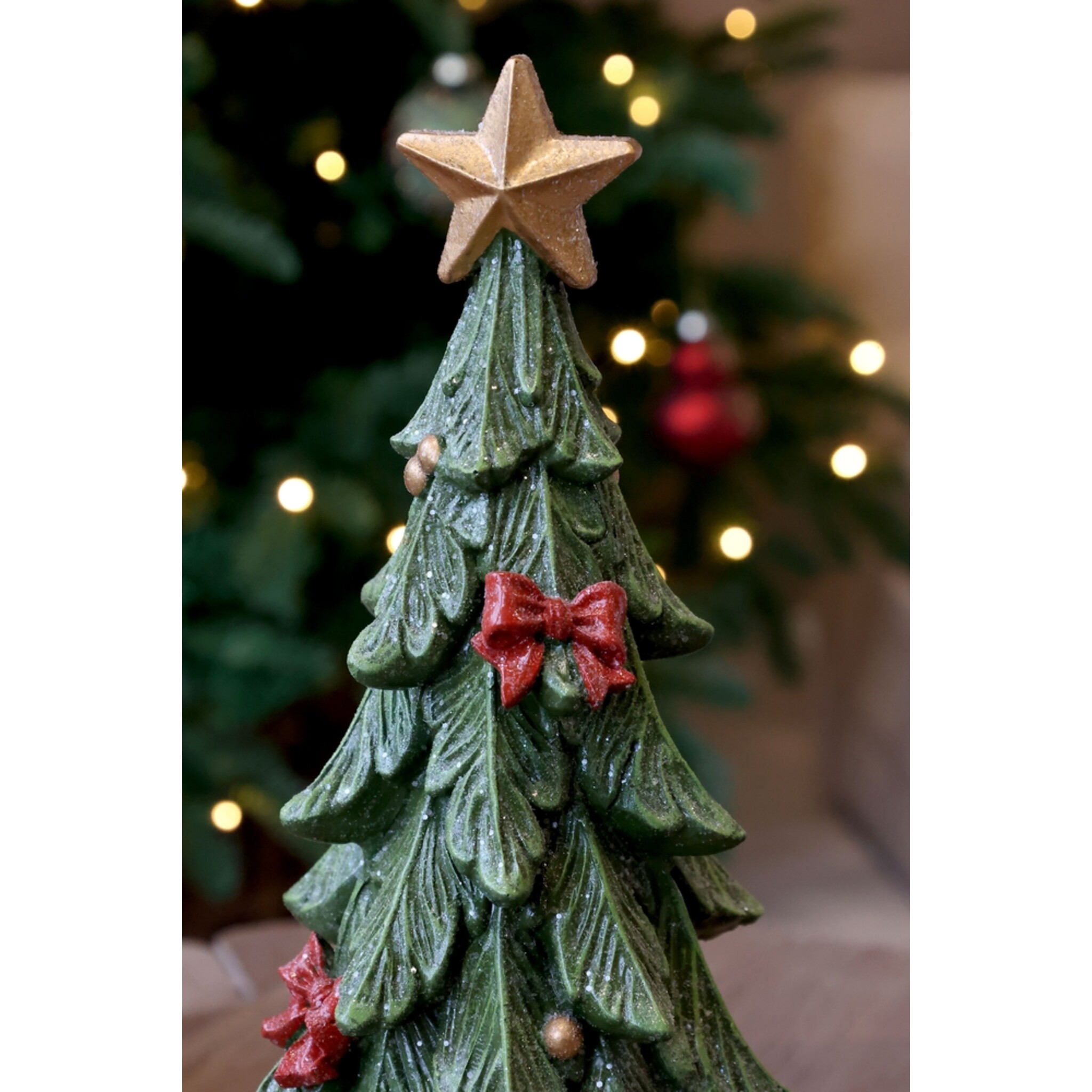 Weihnachtsbaum Aufsteller Noël mit Schleifen, grün 