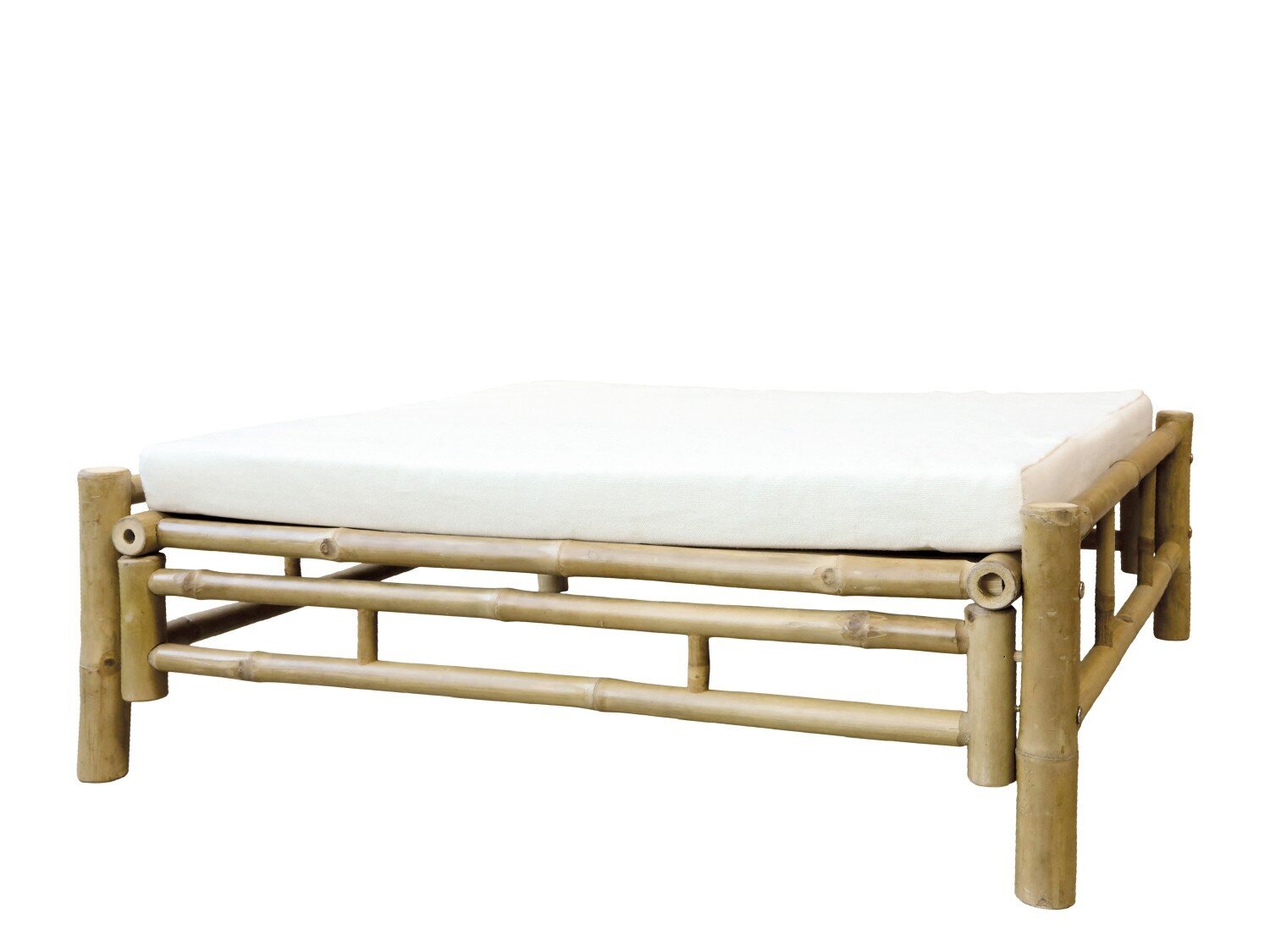 Pouf Lyon aus Bambus, natur 
