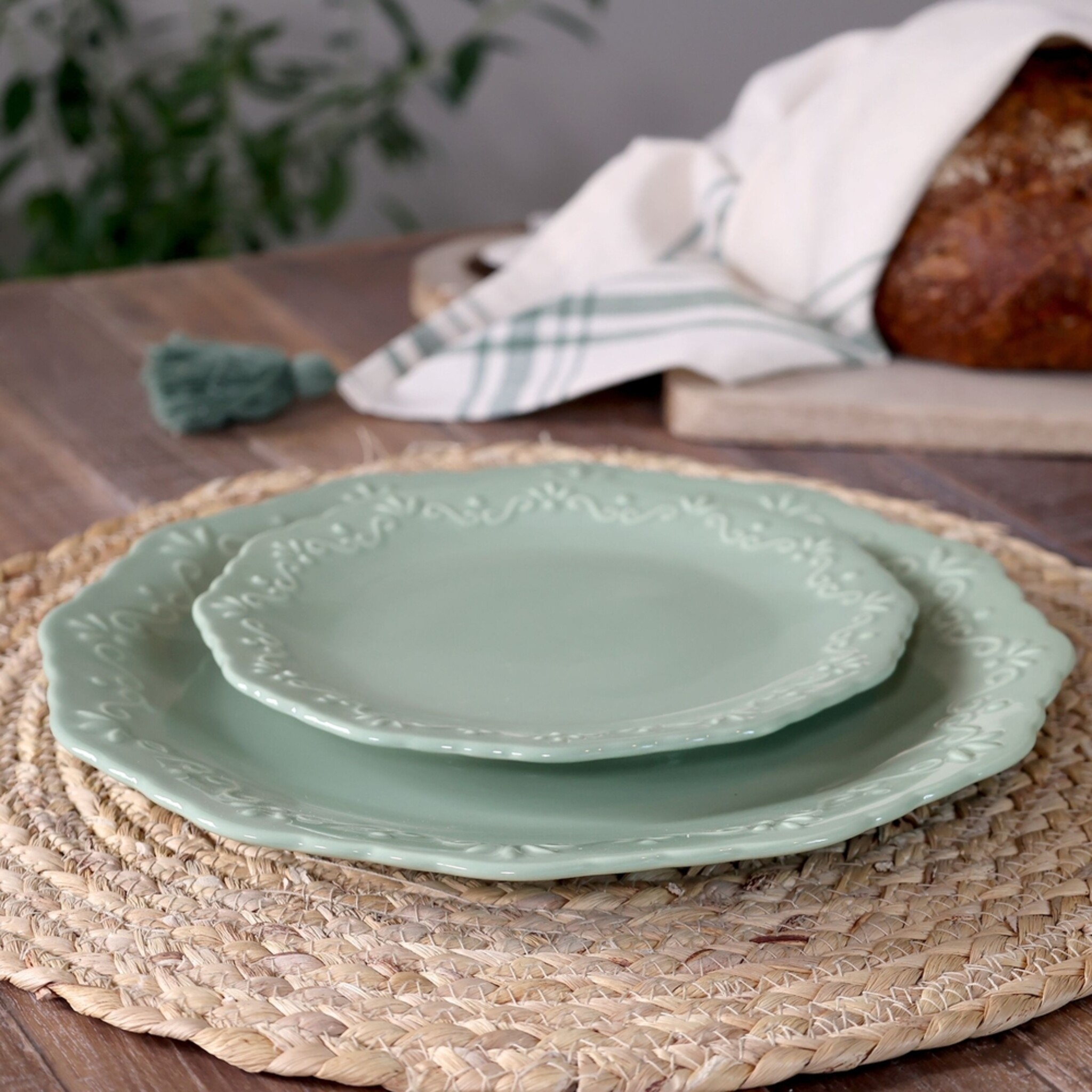 Chic Antique Provence Dessertteller, verte 