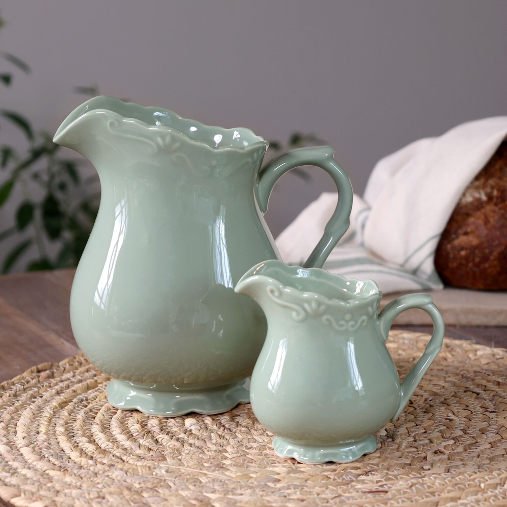 Chic Antique Provence Milch Kännchen, verte 