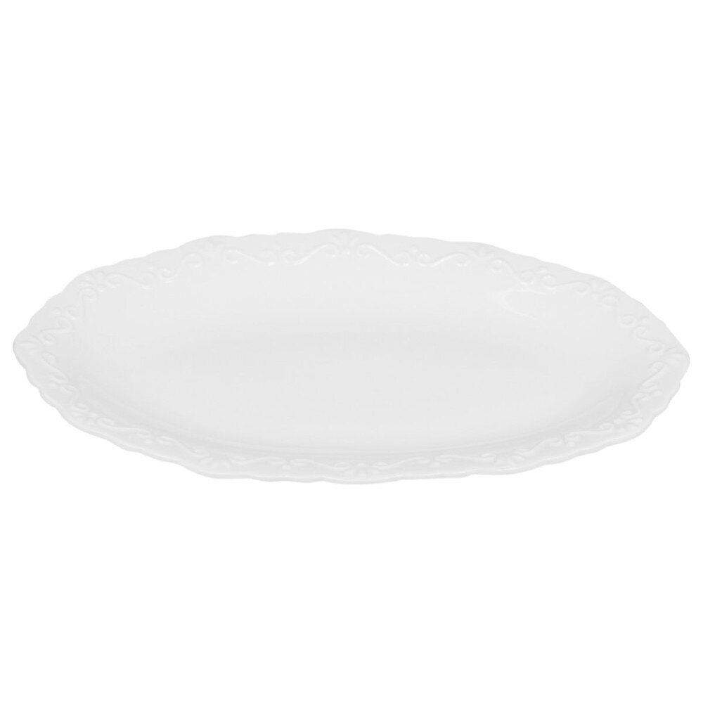 Tablett Provence ovale Form, weiss 