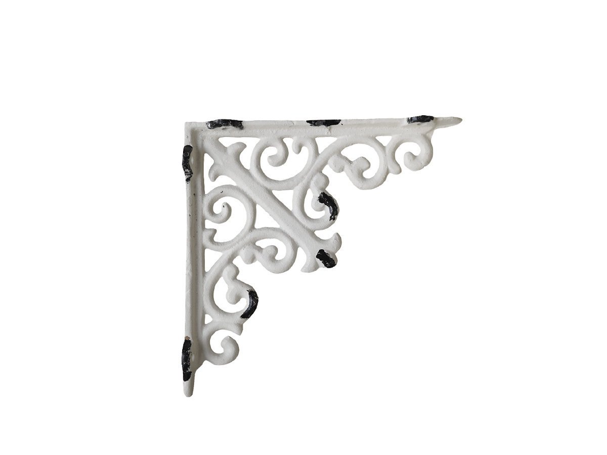 Chic Antique Regalträger französische Lilie, antik creme H15/B15 cm