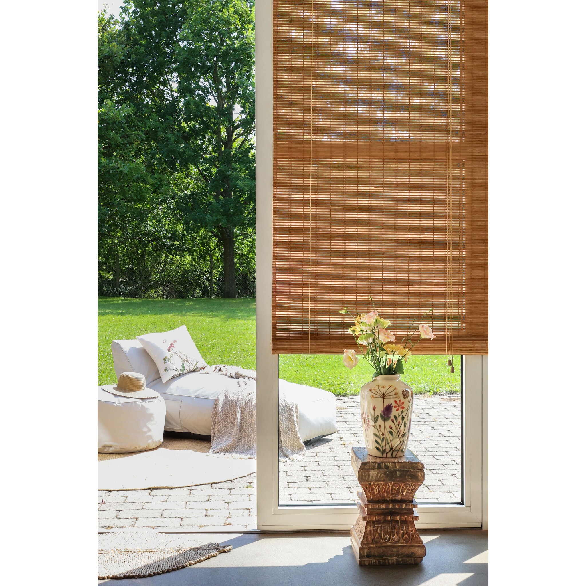Bambusrollo, Rollgardine in Bambus, natur Breite: 90, Länge: 210 cm