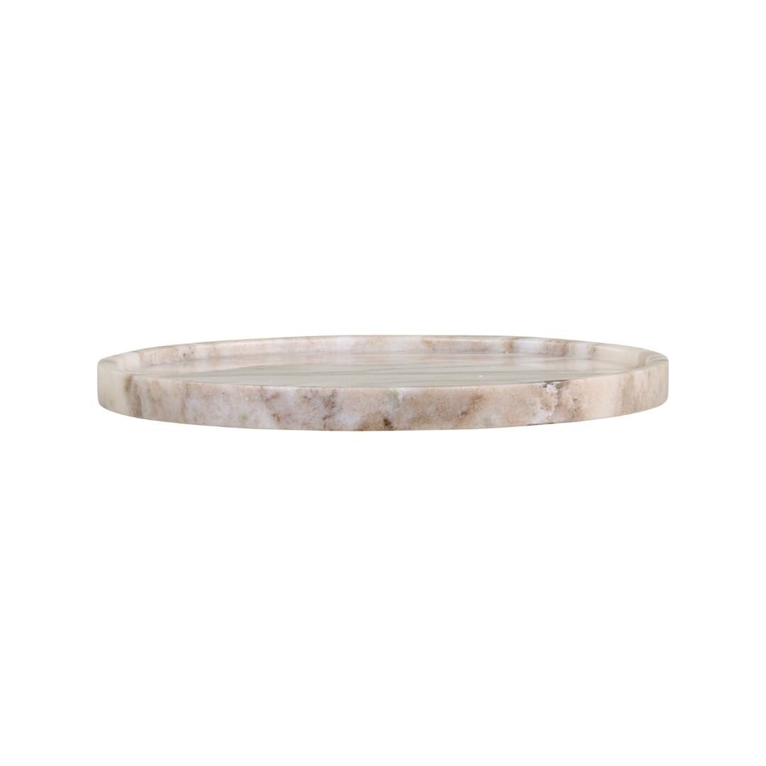 Rundes Morlaix Marmortablett, latte Ø20 x H1,5 cm