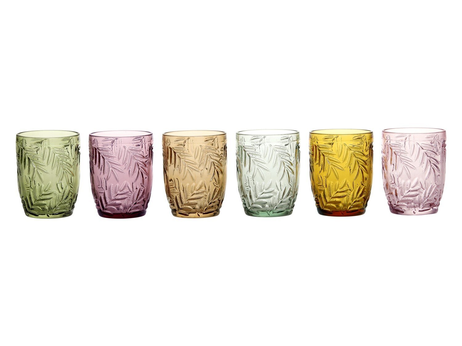 Saint Emilion Gläser 6er Set mit Blattmuster