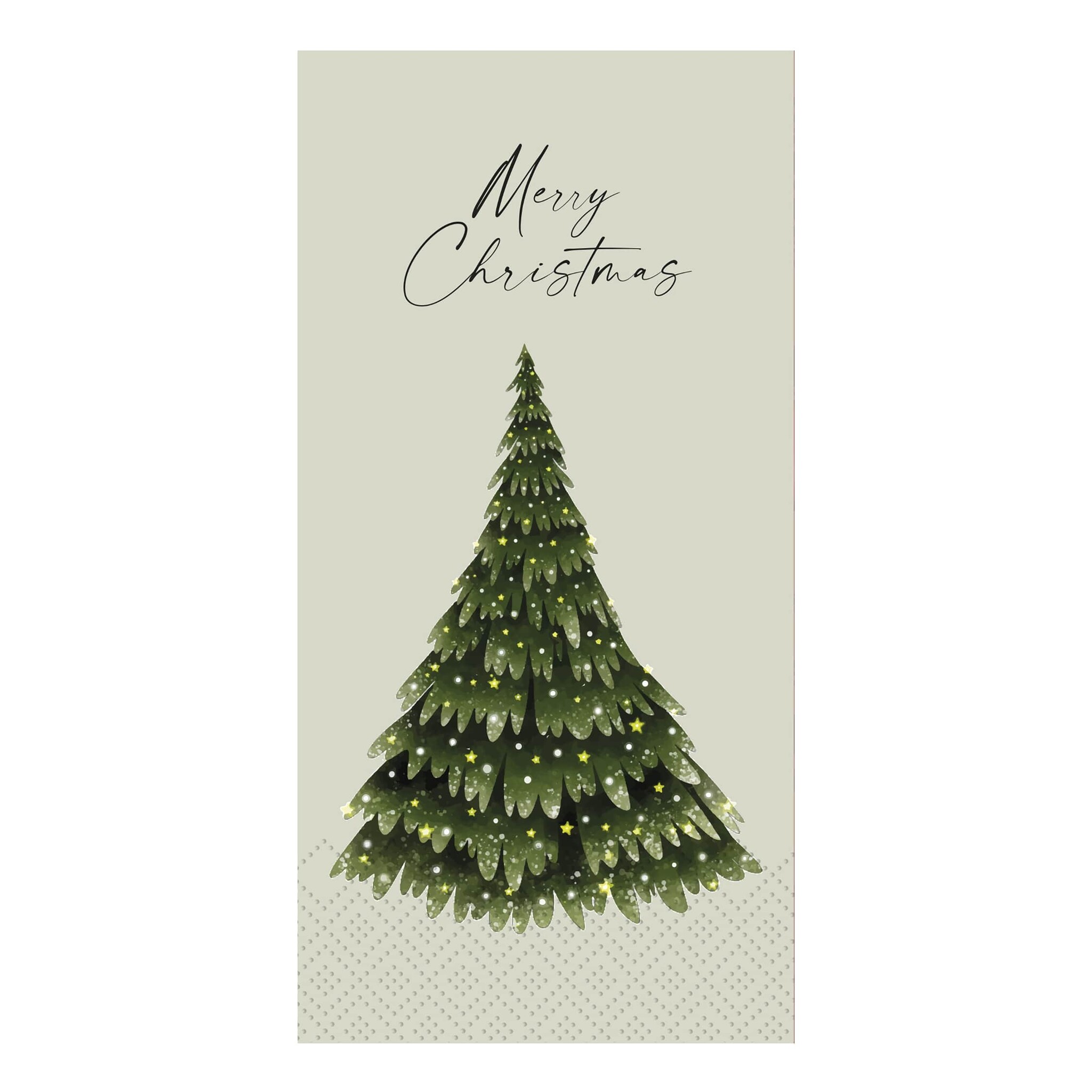 Servietten mit Weihnachtsbaum, grün 