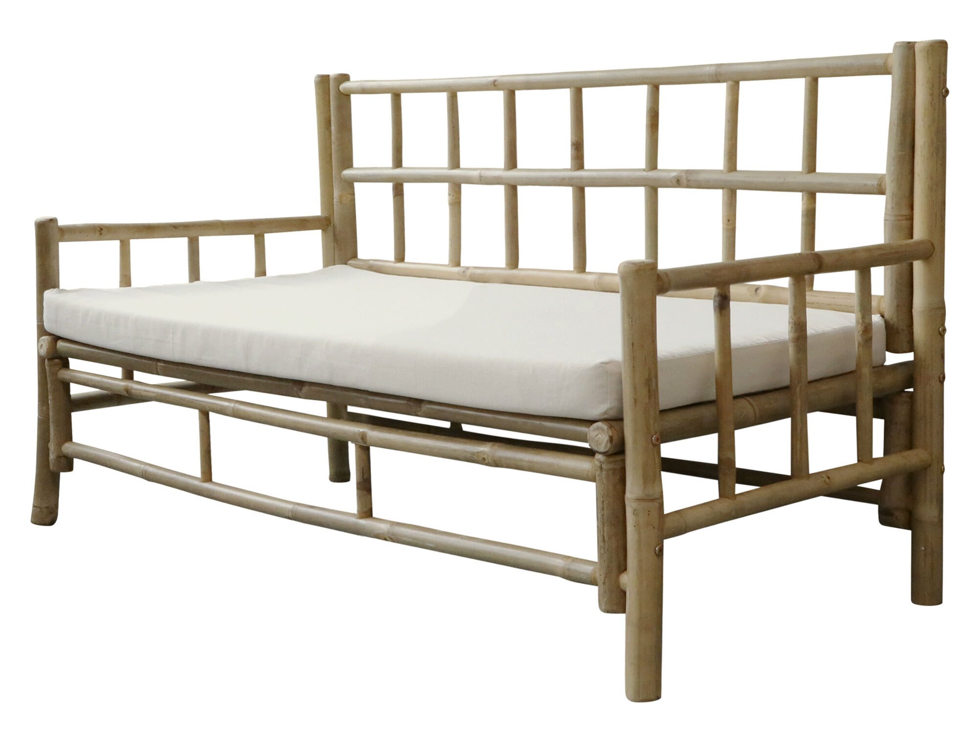 Chic Antique Sofa Lyon Bambus, natur 130 x 72 x 80 cm