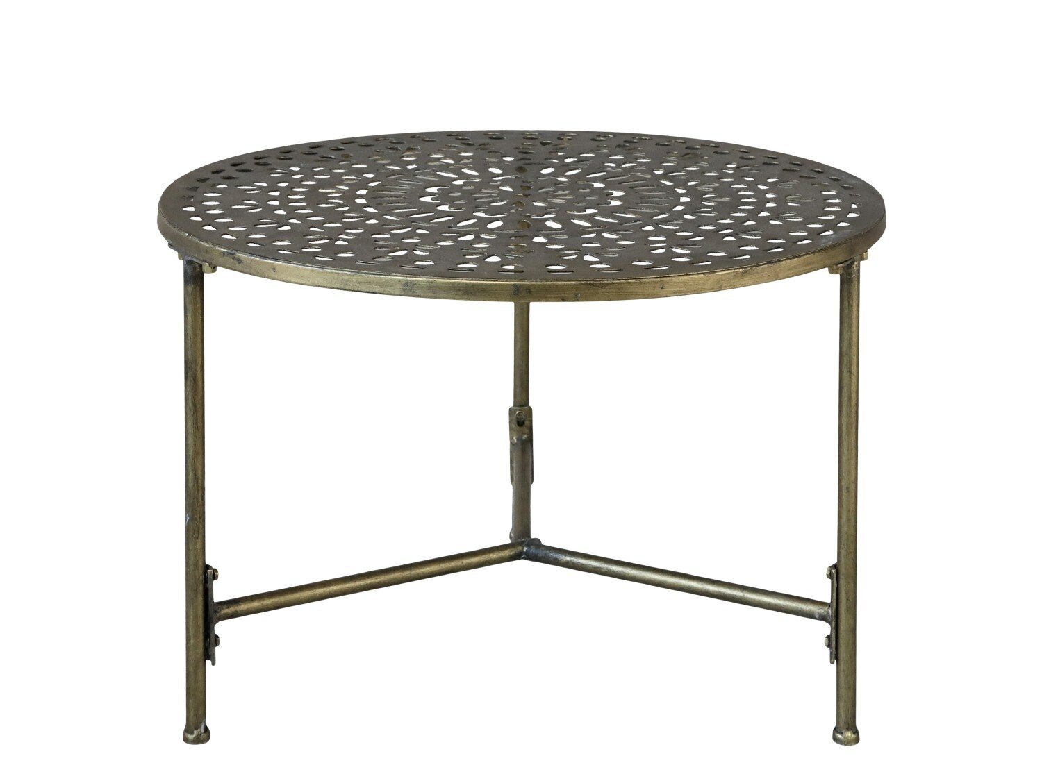 Sofatisch mit orientalischem Muster, antique messing 