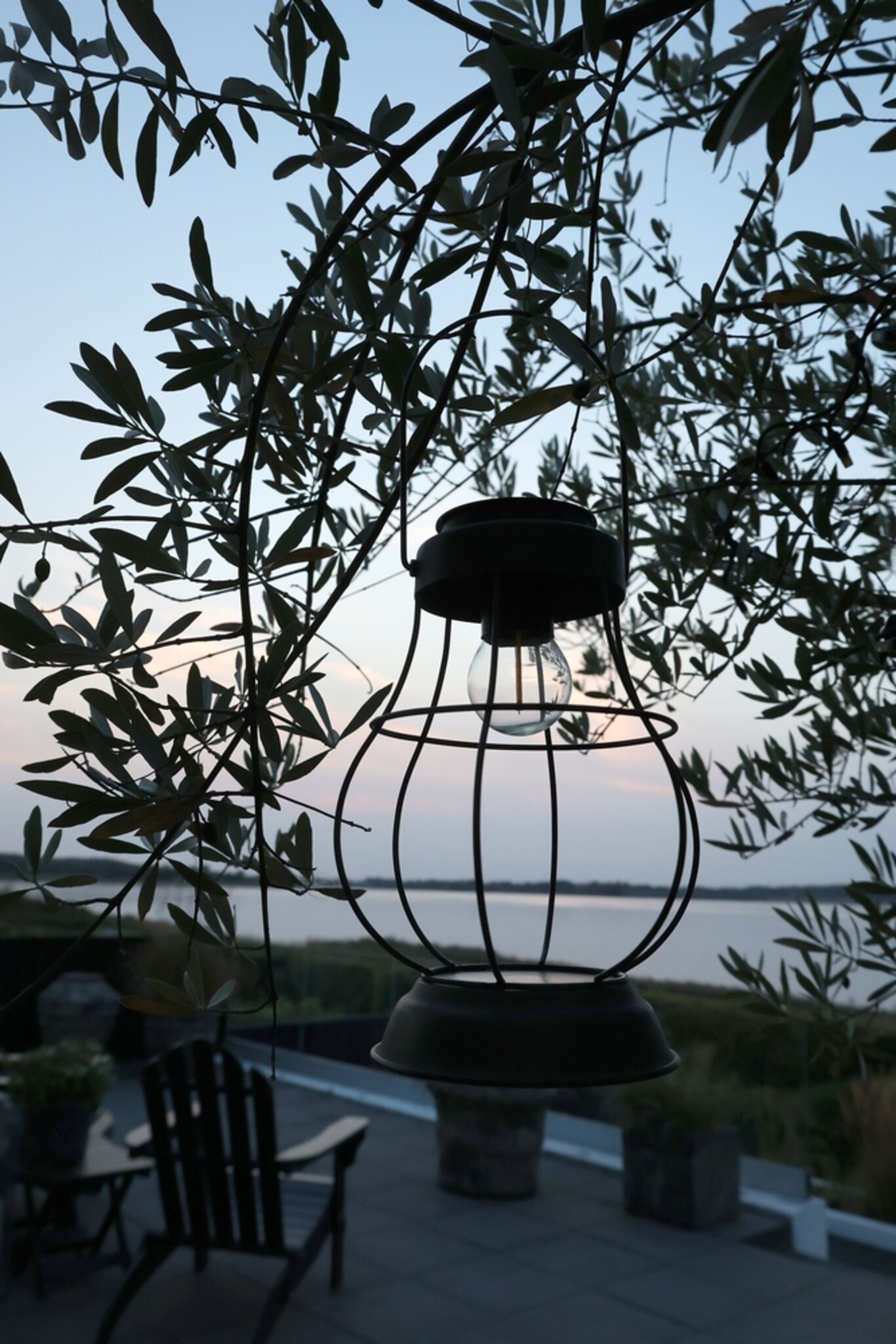 Chic Antique Solarlaterne LED Vintage, antique zink 