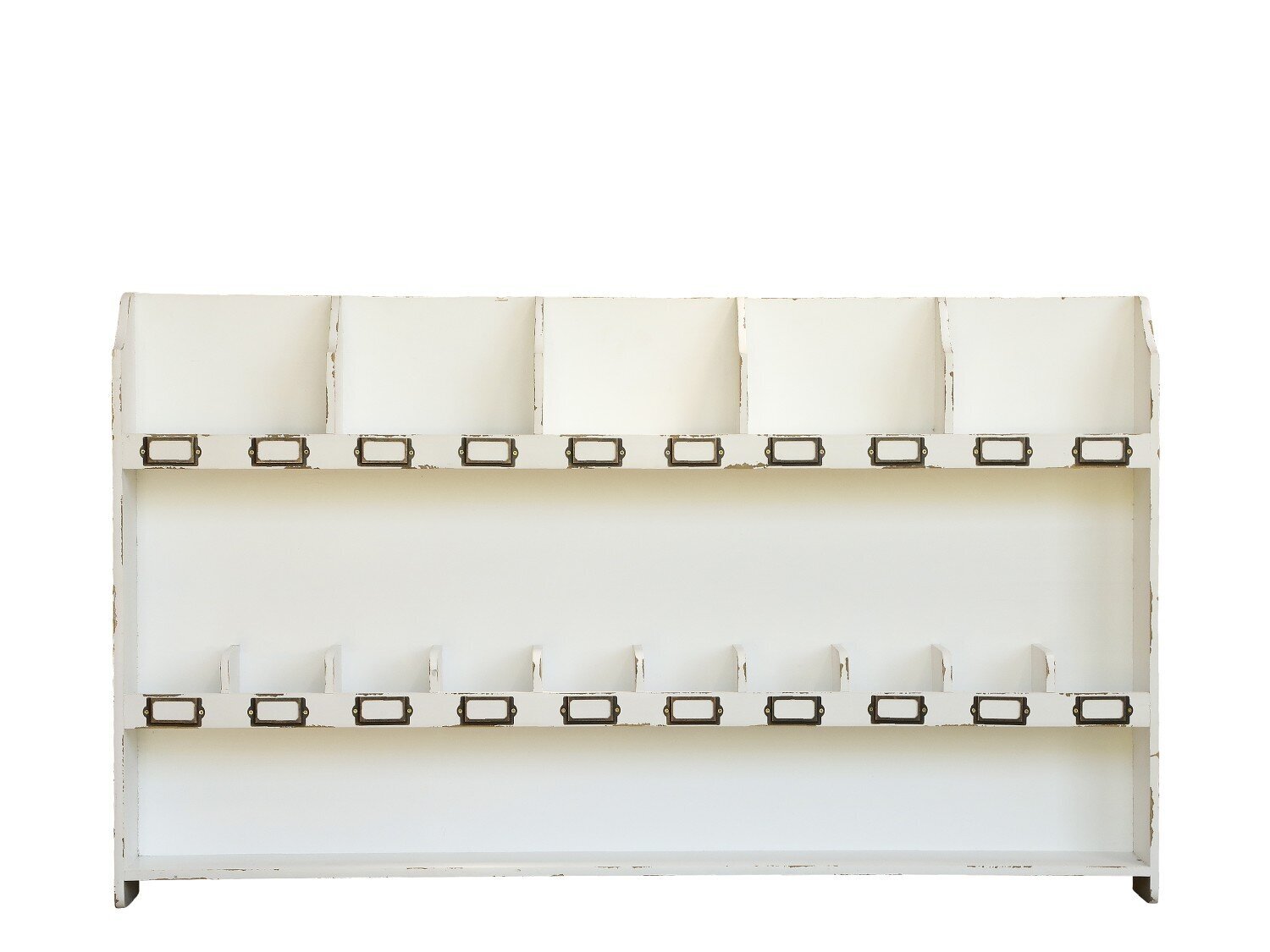 Sortierregal für Wand mit 15 Fächern, creme 