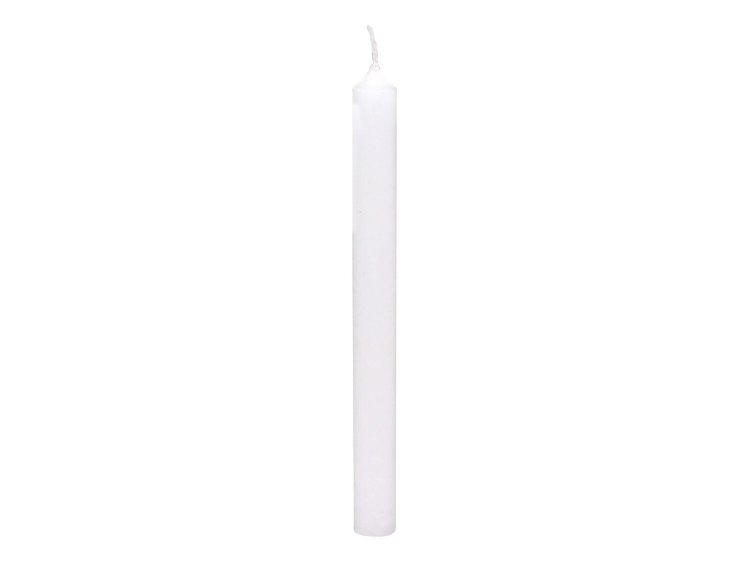 Stabkerze Dinnerkerze 18 cm, weiss 