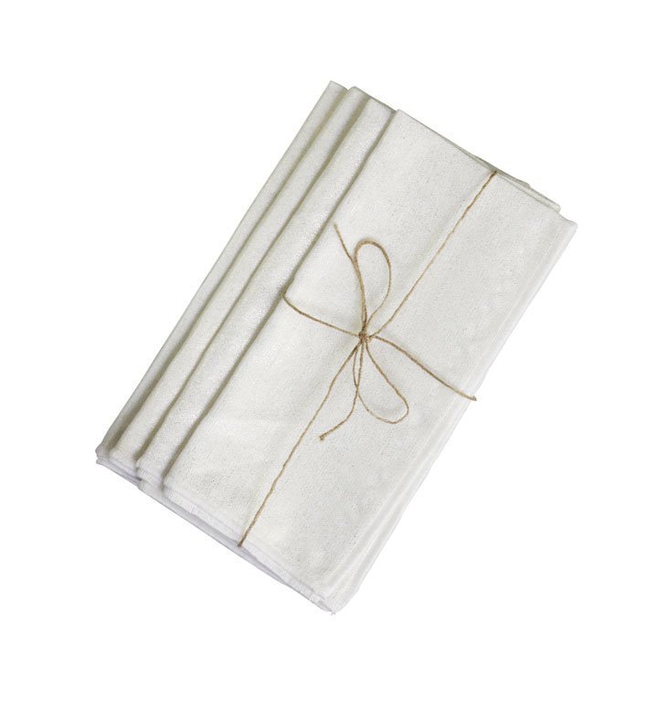 Chic Antique Stoff Servietten, cremeweiss 