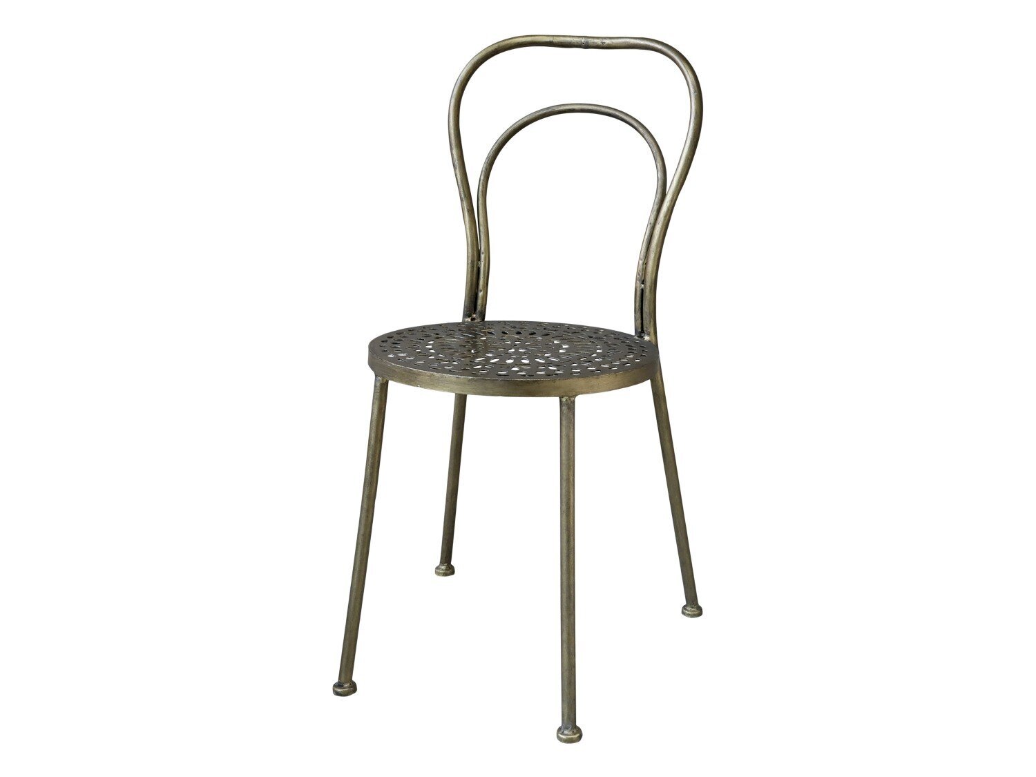 Stuhl Arras mit orientalischem Muster, antique messing 