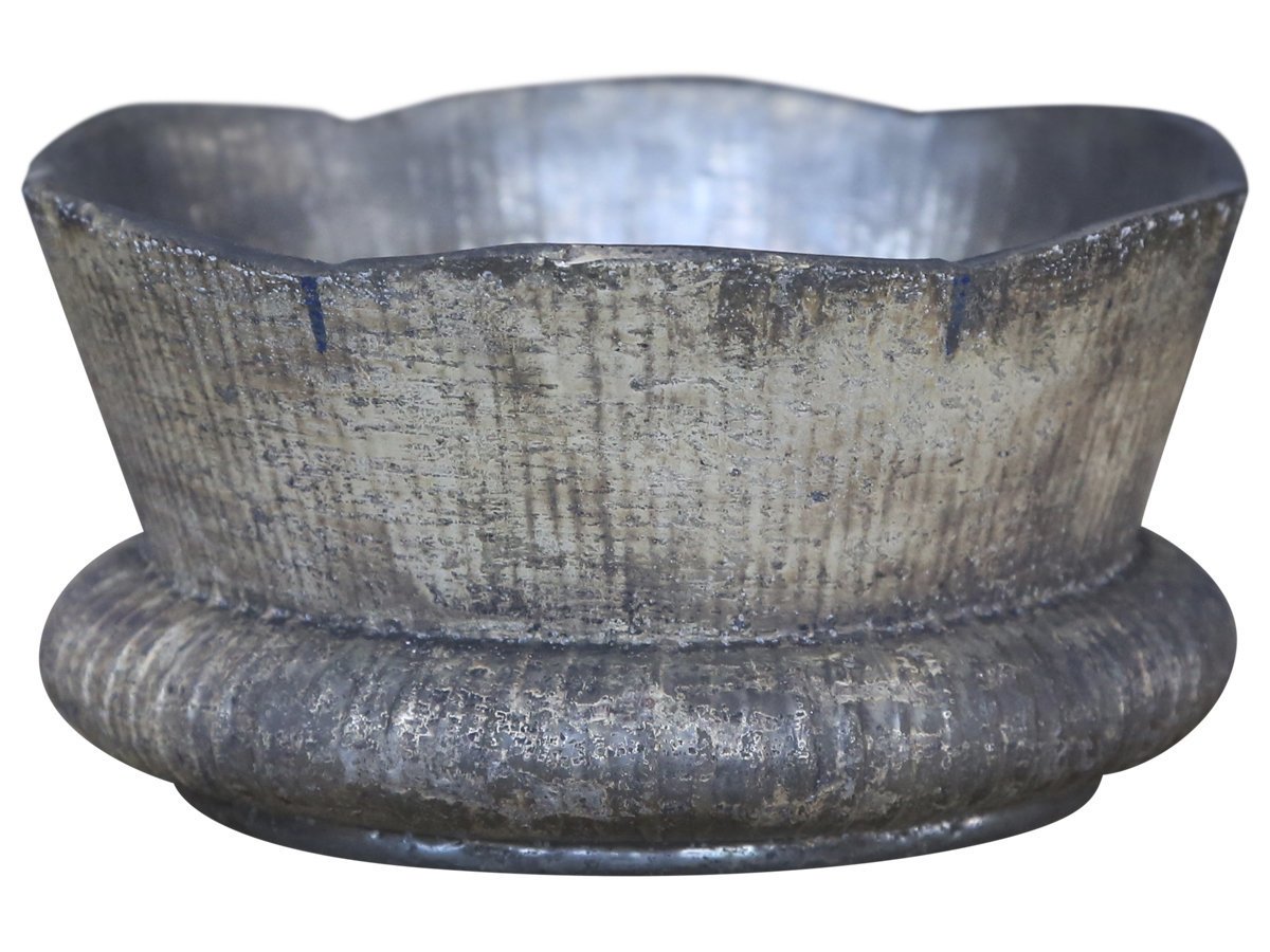 Chic Antique Teelichtglas antik, antik sand H8/D16 cm