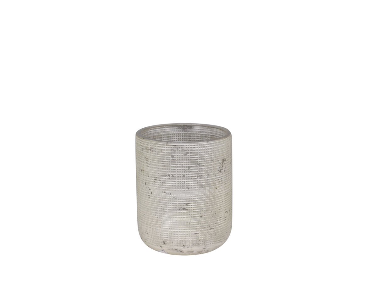 Chic Antique Teelichthalter silber, silber H8/D6 cm