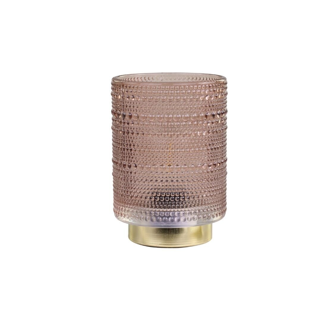 Tischlampe mit Tropfen Muster, mokka 