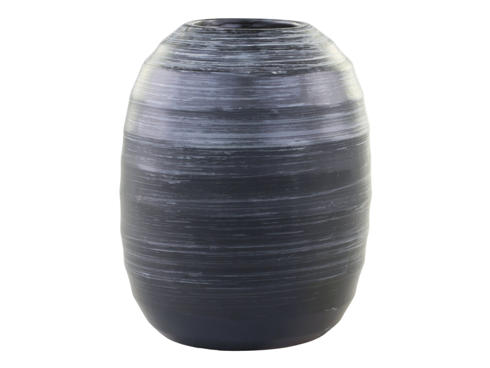 Vase Limoux aus Keramik, antik schwarz Ø16 x H23 cm