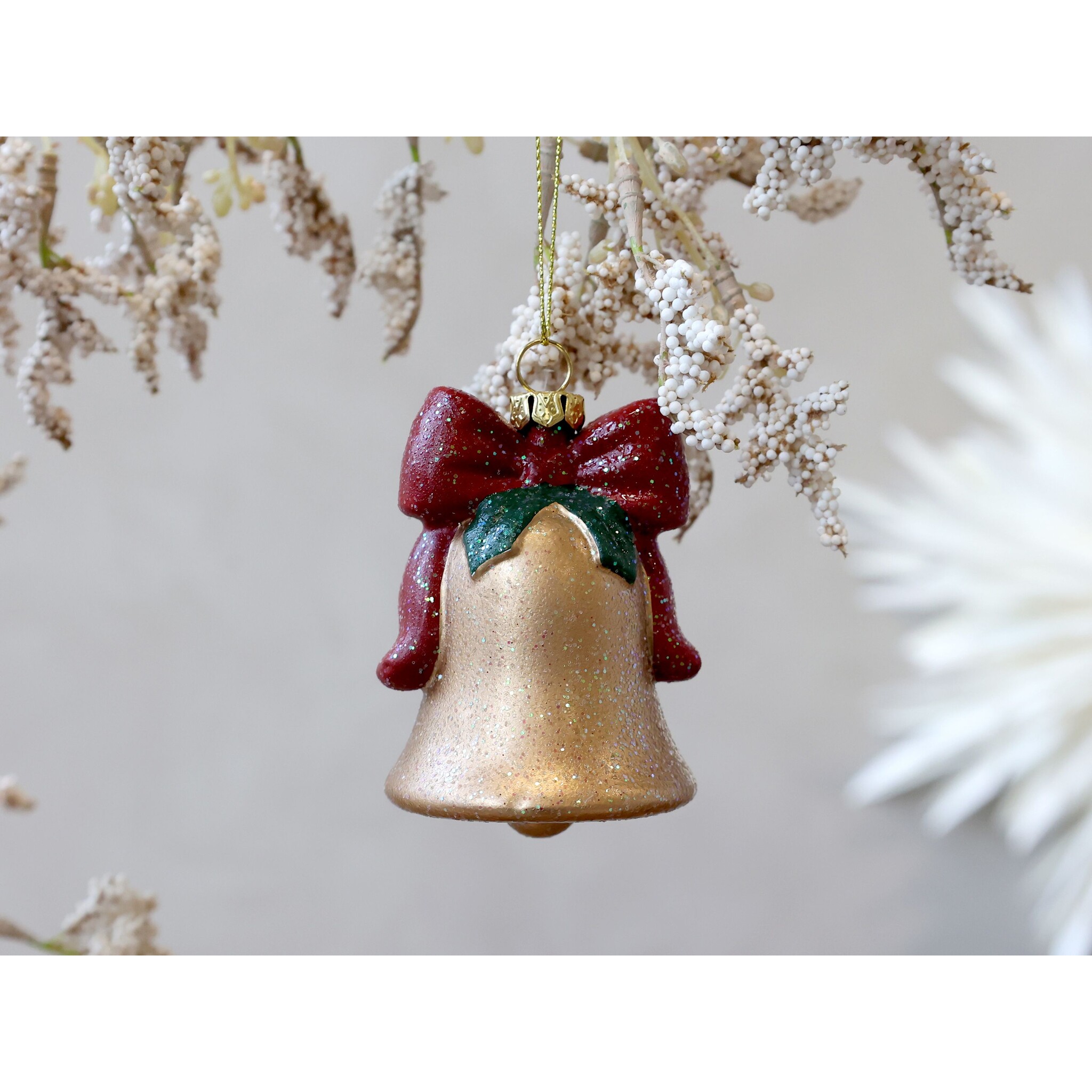 Vintage Glocke Aufhänger, messing 