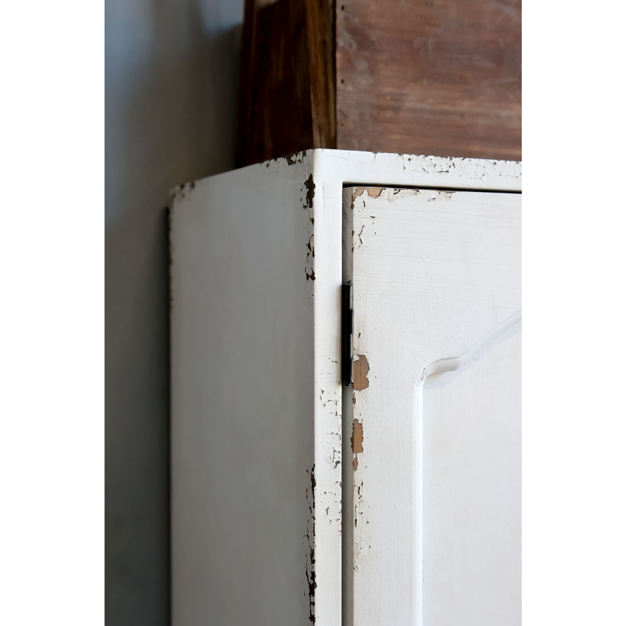 Vintage Schrank für Wand mit 1 Tür, antique creme 